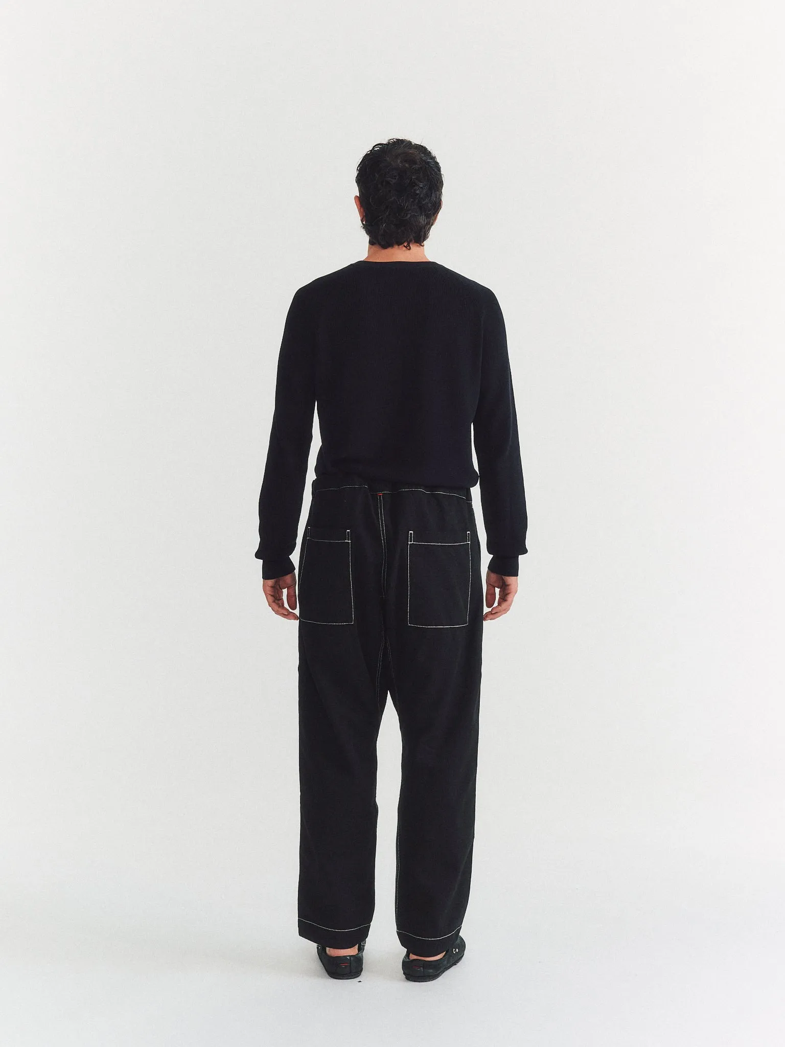 TIE ME UP PANT - DENIM L - BLACK sold by Casey Casey Womens product image thumbnail 4