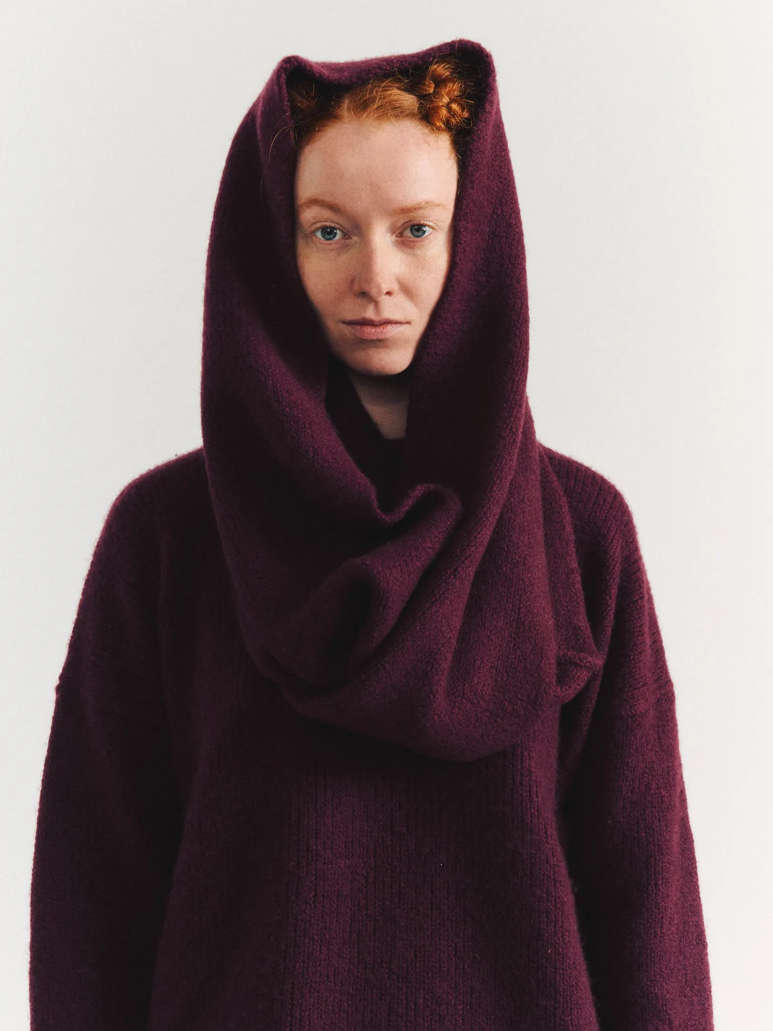 SOFTY LOOP SCARF - WO CASH - PRUNE sold by Casey Casey Womens