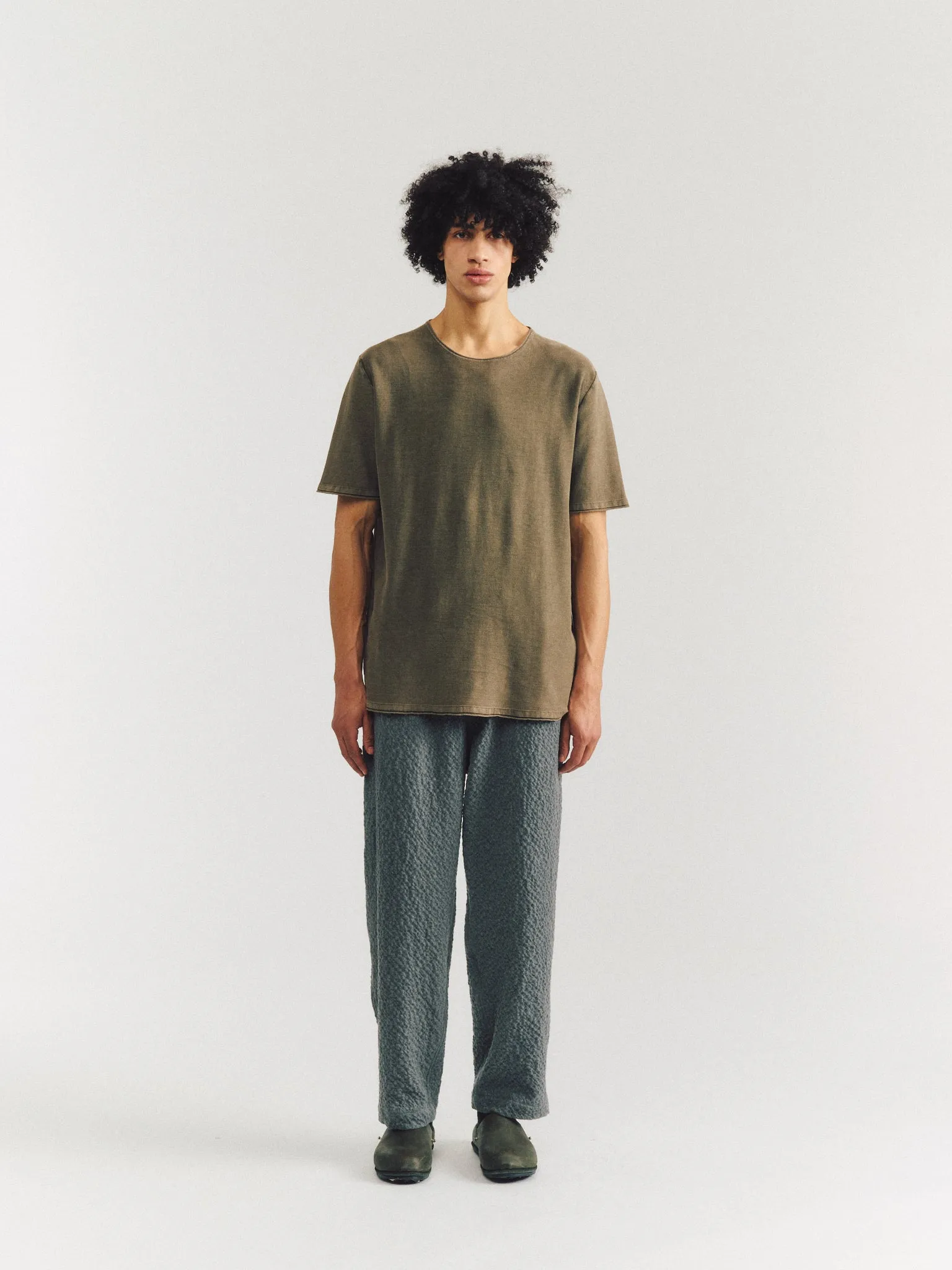 OVERDYED TSHIRT - FRES COT - KHAKI sold by Casey Casey Womens product image thumbnail 2