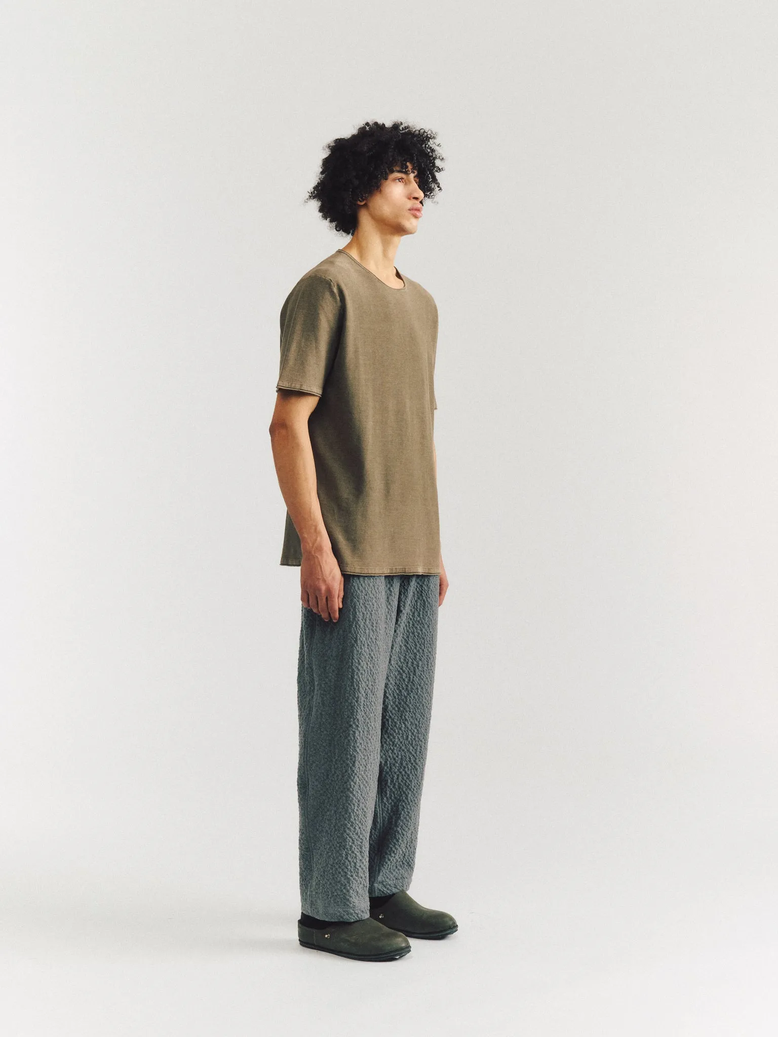 OVERDYED TSHIRT - FRES COT - KHAKI sold by Casey Casey Womens product image thumbnail 3