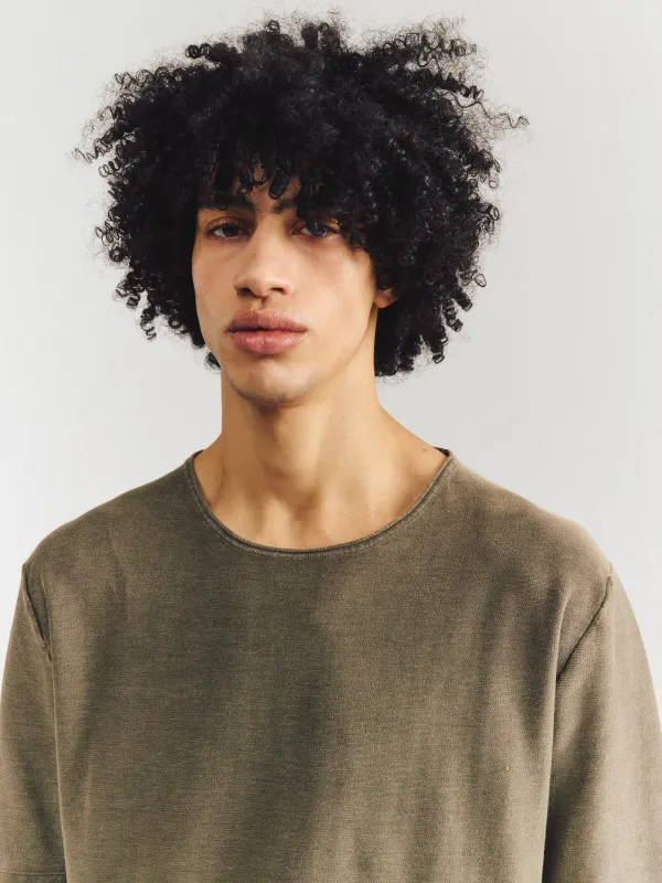 OVERDYED TSHIRT - FRES COT - KHAKI sold by Casey Casey Womens