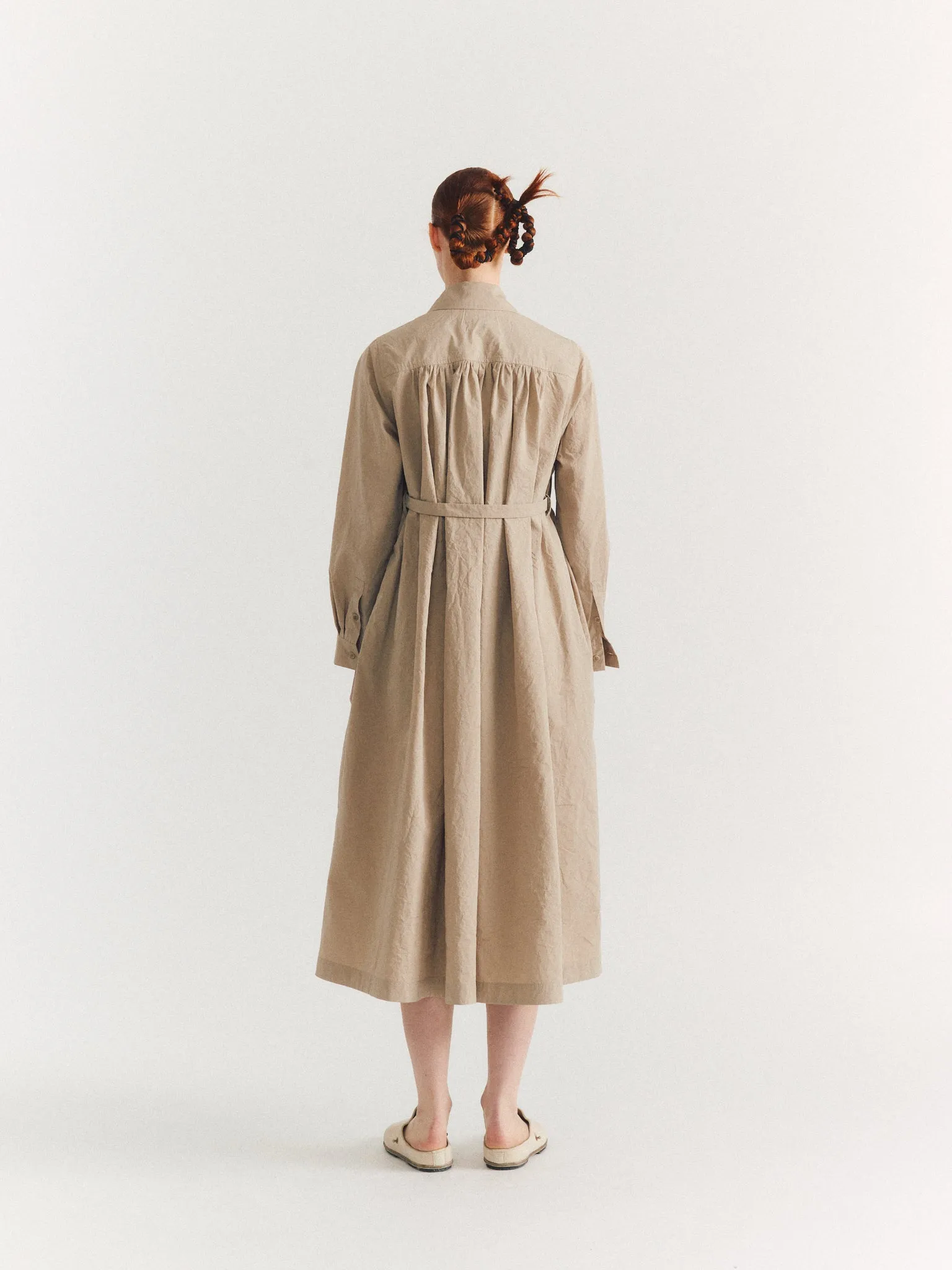 COLETTE DRESS - TAFFETA - MASTIC sold by Casey Casey product image thumbnail 4