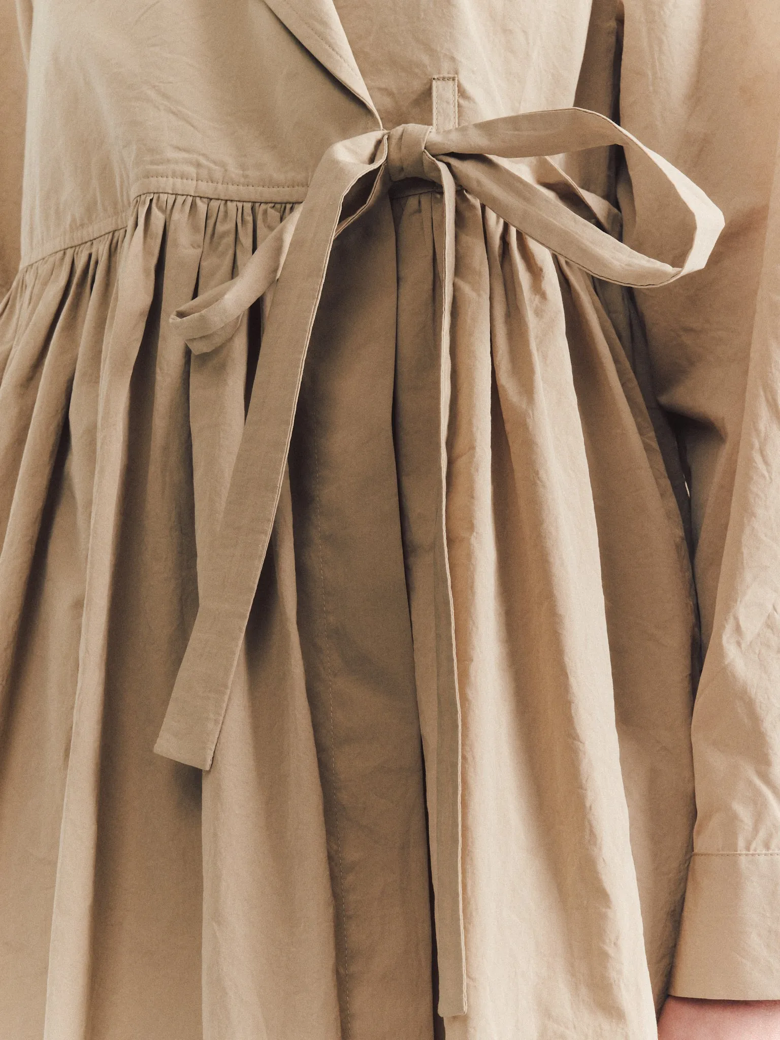 COLETTE DRESS - TAFFETA - MASTIC sold by Casey Casey product image thumbnail 5