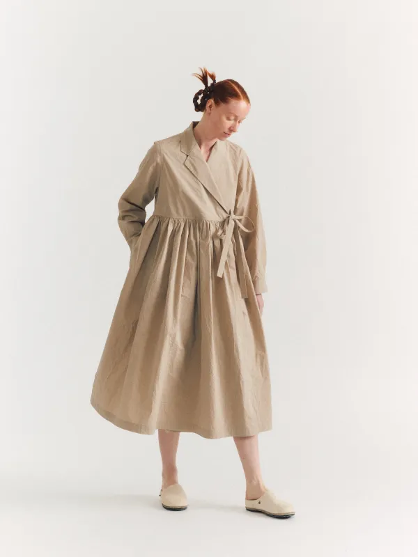 COLETTE DRESS - TAFFETA - MASTIC made by Casey Casey