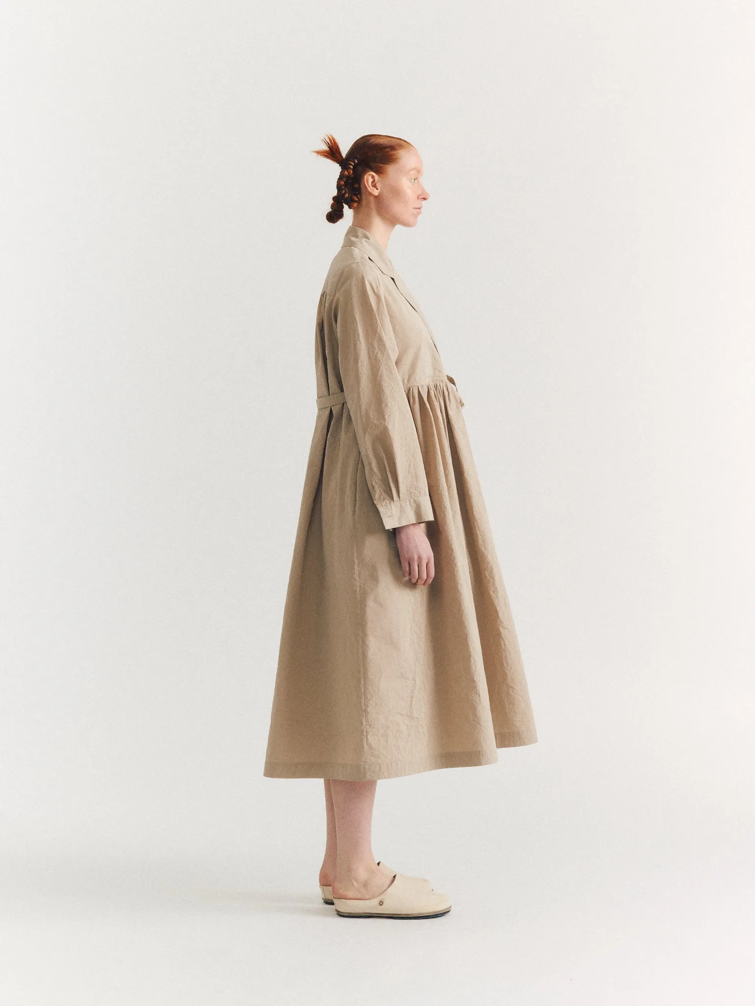 COLETTE DRESS - TAFFETA - MASTIC sold by Casey Casey product image thumbnail 3