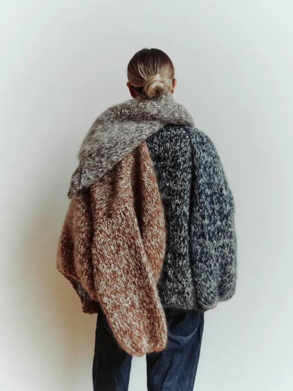 SHORT CARDIGAN - GINGER/PORCELAIN sold by Casey Casey Womens