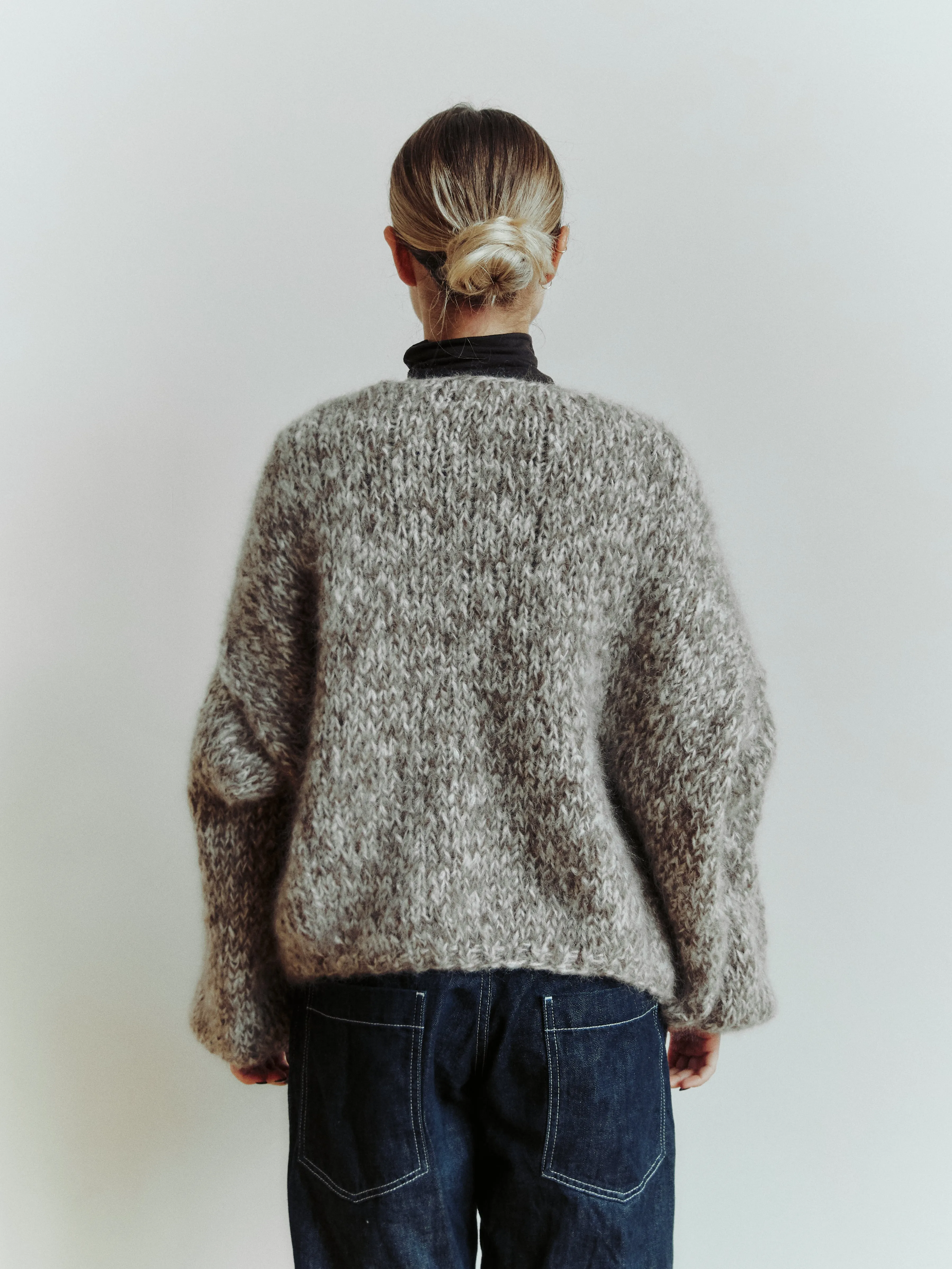 SHORT CARDIGAN - KHAKI/PORCELAIN sold by Casey Casey product image thumbnail 3