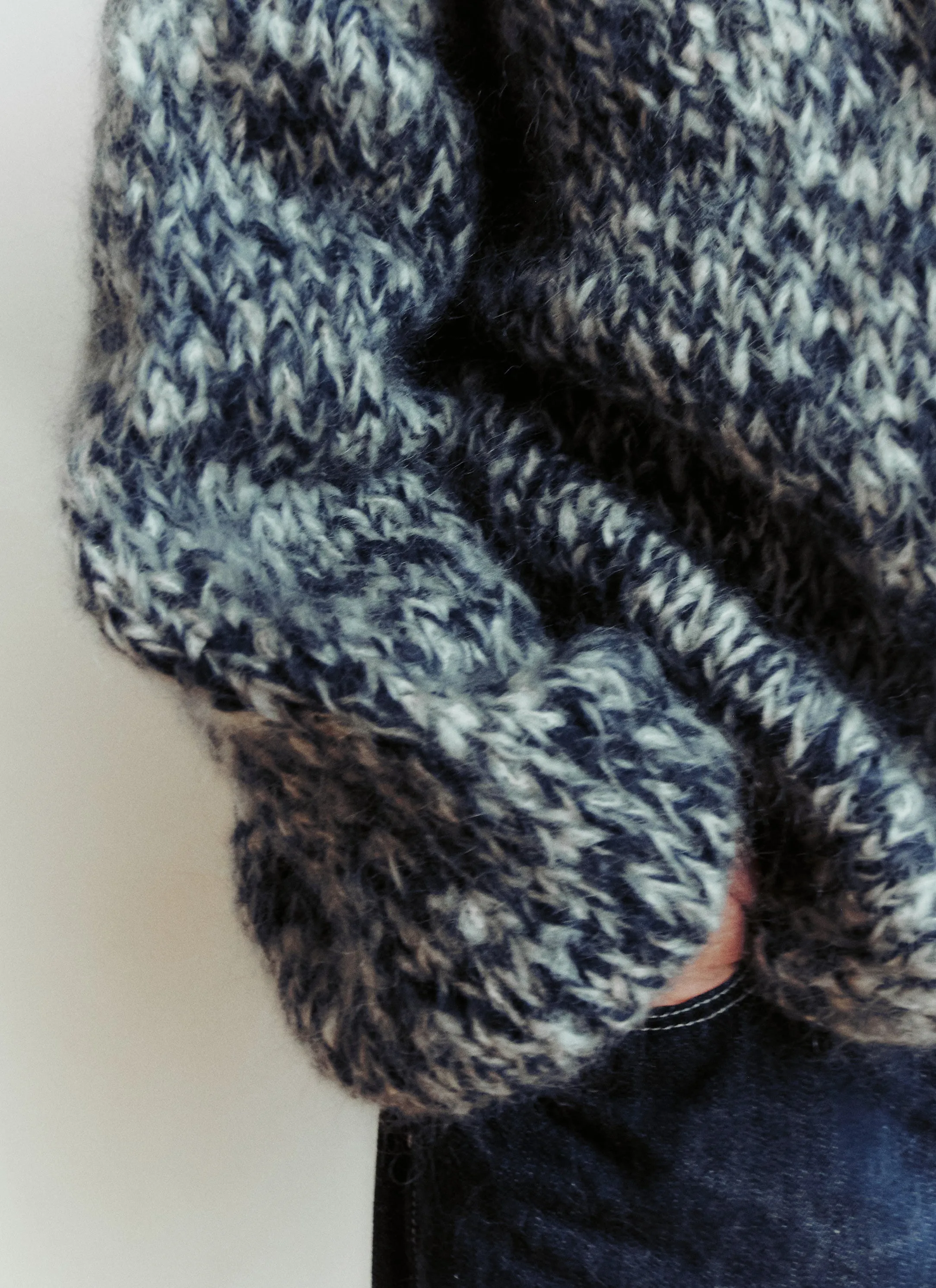 SHORT CARDIGAN - NAVY/PORCELAIN sold by Casey Casey product image thumbnail 2