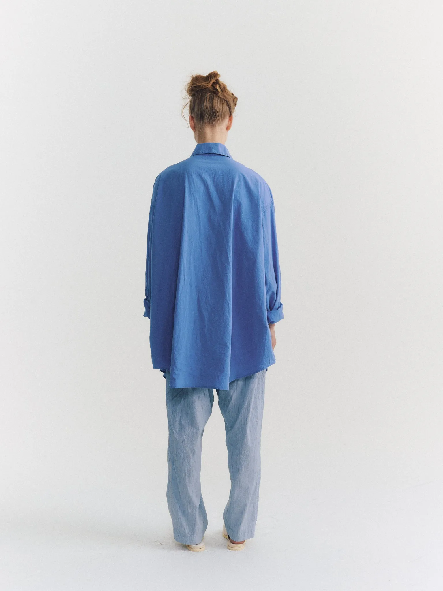 TIPPY SHIRT - CHALK POPLIN - L BLUE sold by Casey Casey product image thumbnail 3