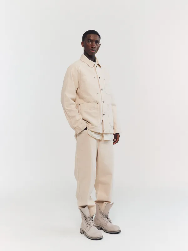 LEO DENIM PANT - DENIM - IVORY sold by Casey Casey