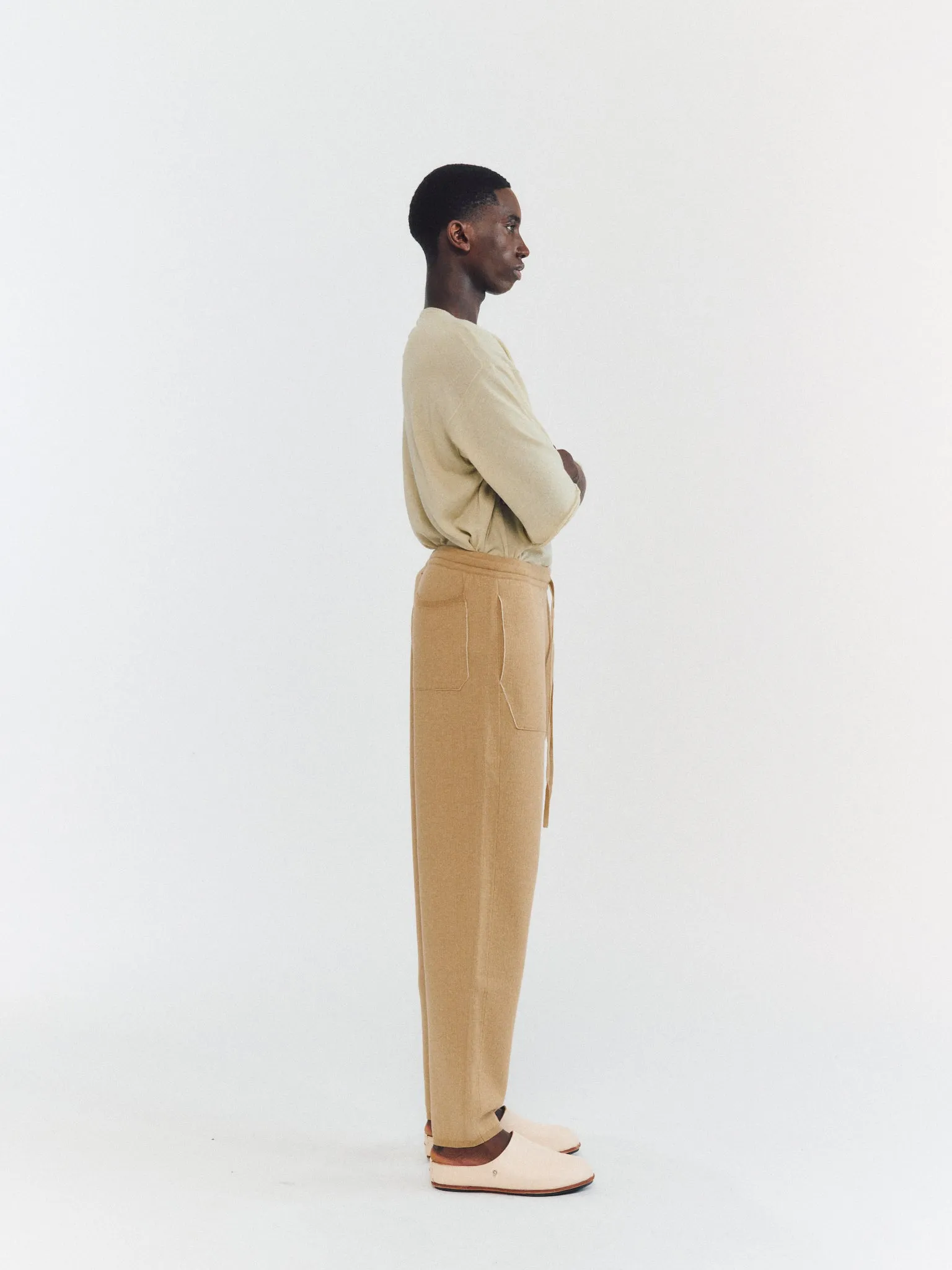 PANTS - SOFTY DOUBLE - BEIGE sold by Casey Casey product image thumbnail 4