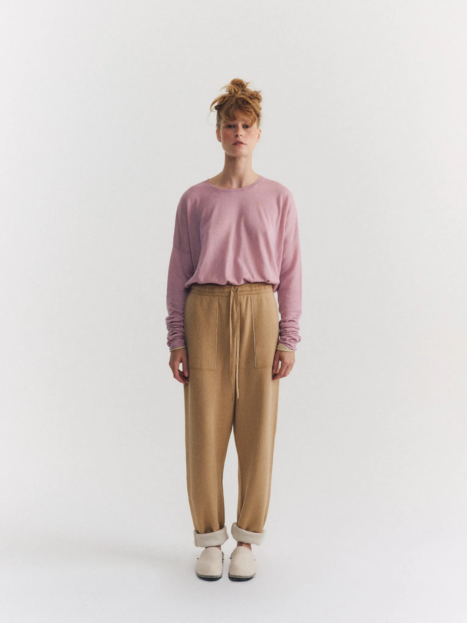 PANTS - SOFTY DOUBLE - BEIGE sold by Casey Casey product image thumbnail 2