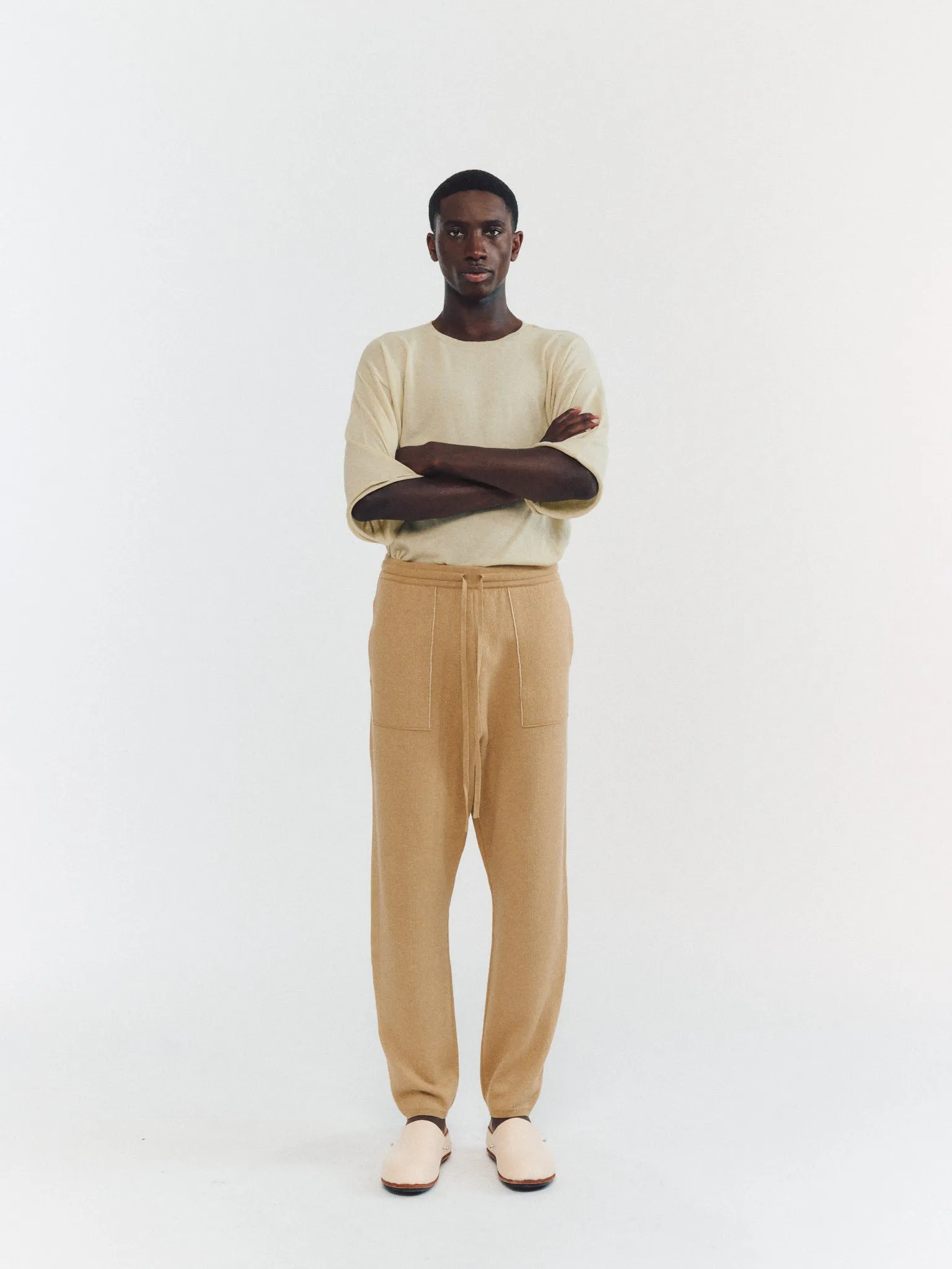 PANTS - SOFTY DOUBLE - BEIGE sold by Casey Casey product image thumbnail 3