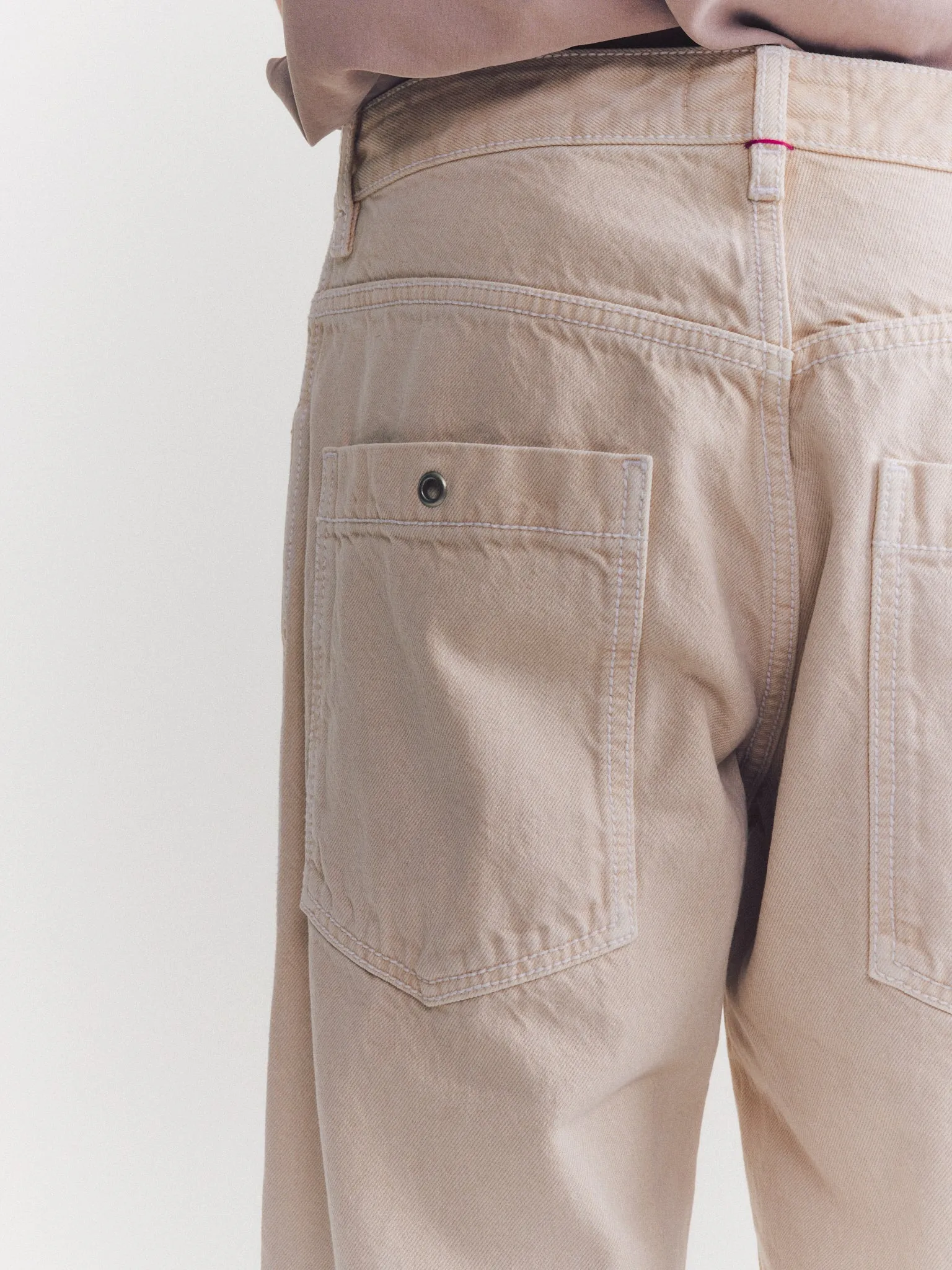 PAULO DENIM PANT - DENIM - IVORY sold by Casey Casey product image thumbnail 5