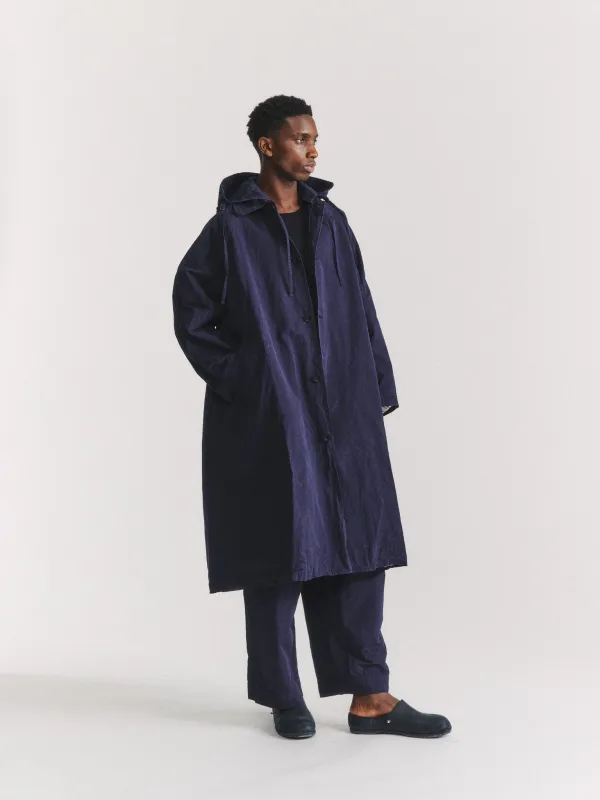 YAK HOODIE COAT - TOUGH COT - NAVY made by Casey Casey