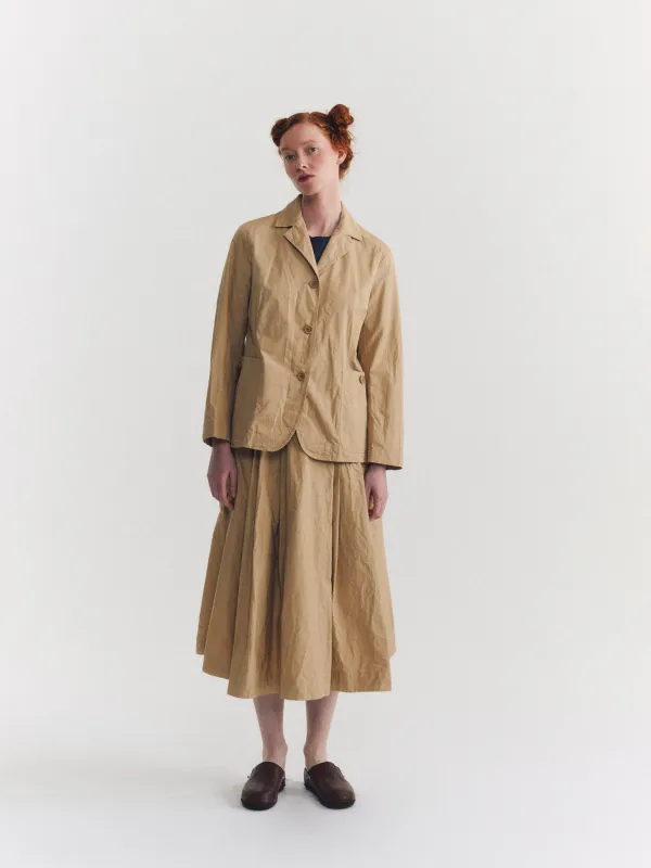 ANNABELLE JACKET - TOUGH POPLIN - BEIGE made by Casey Casey