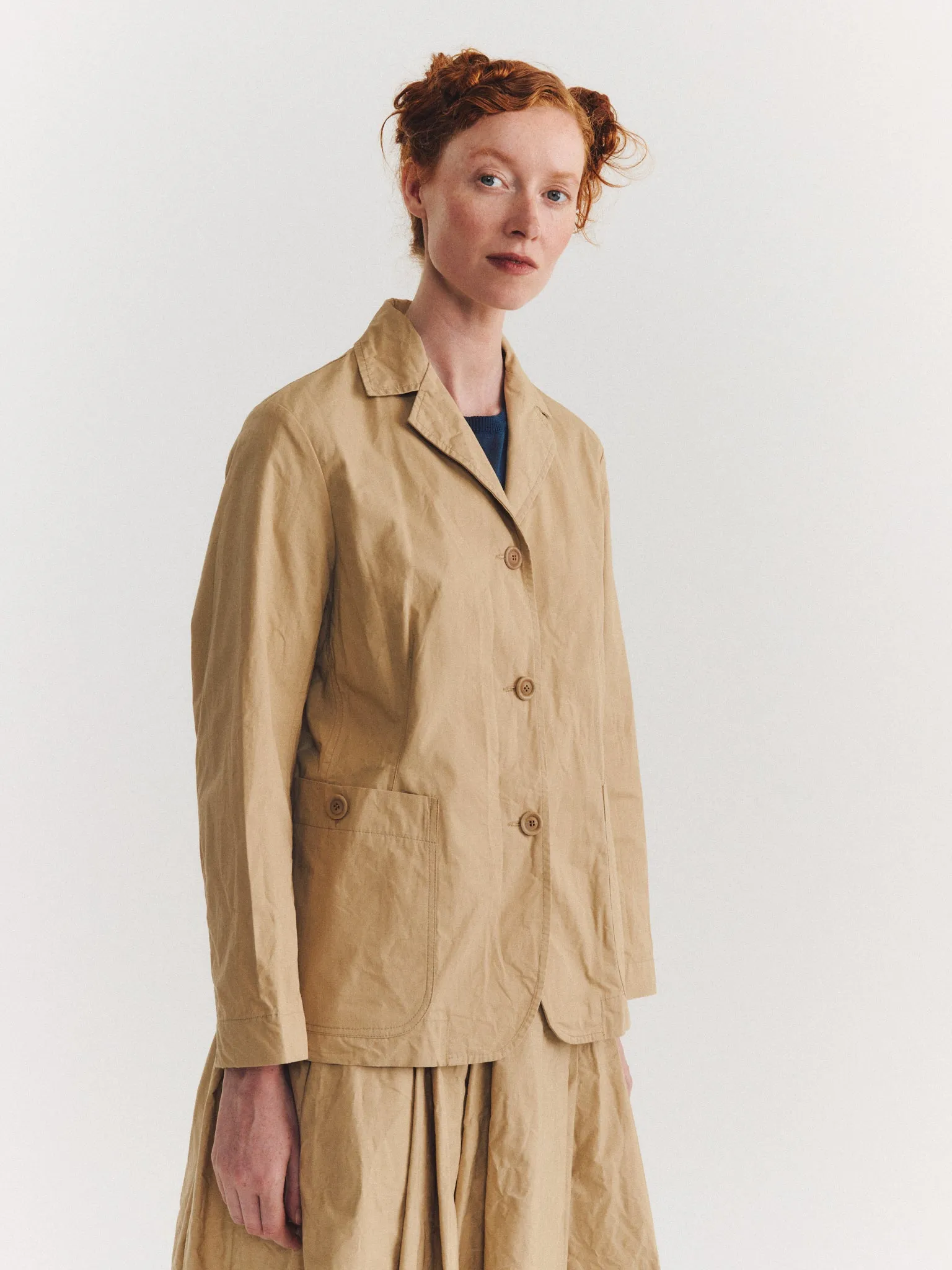 ANNABELLE JACKET - TOUGH POPLIN - BEIGE sold by Casey Casey product image thumbnail 5