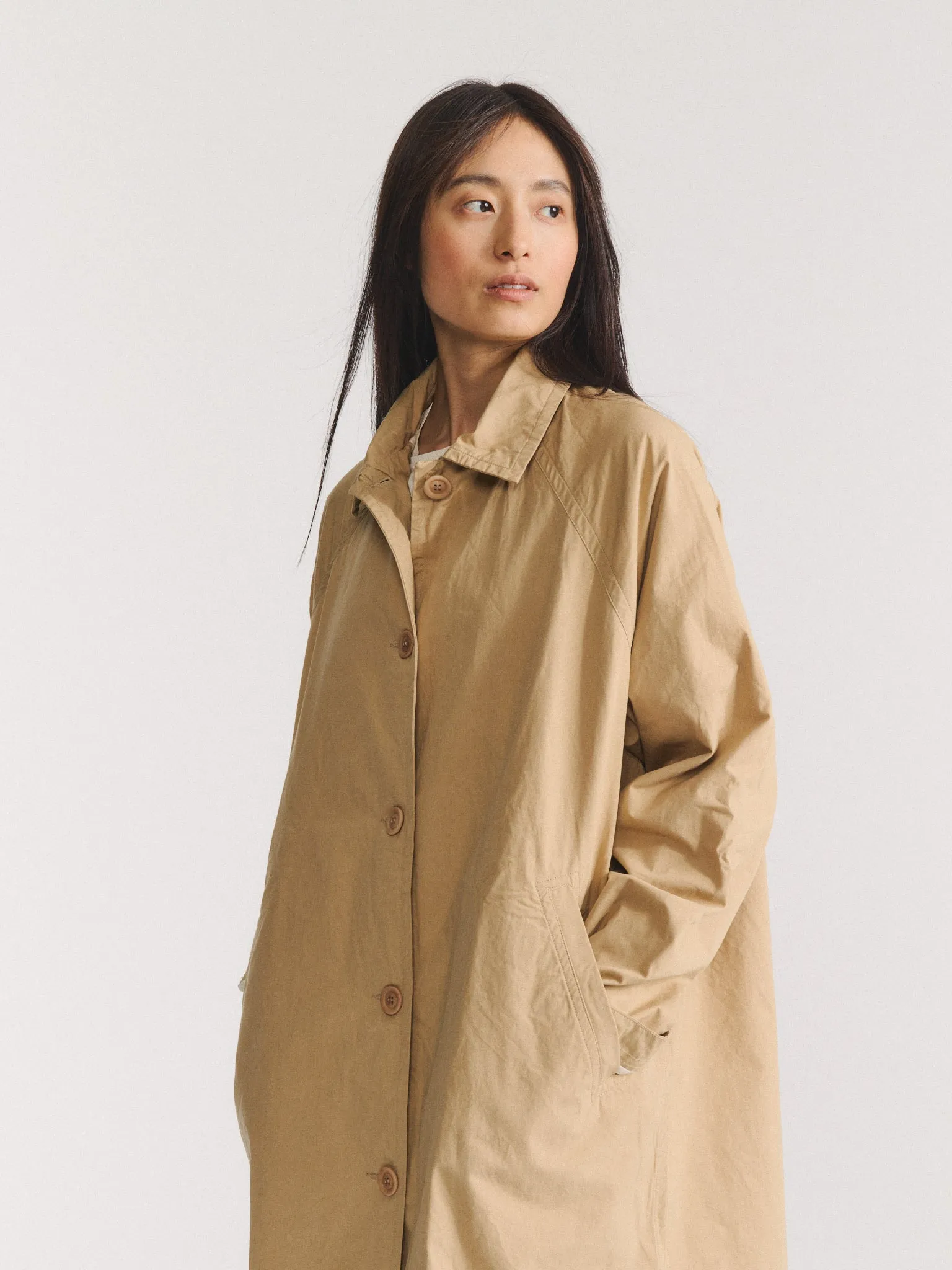 OLIVER COAT - TOUGH POPLIN - BEIGE sold by Casey Casey product image thumbnail 5