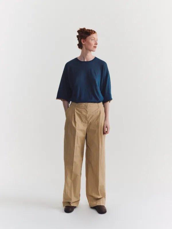 SIENNA PANT - TOUGH POPLIN - BEIGE sold by Casey Casey