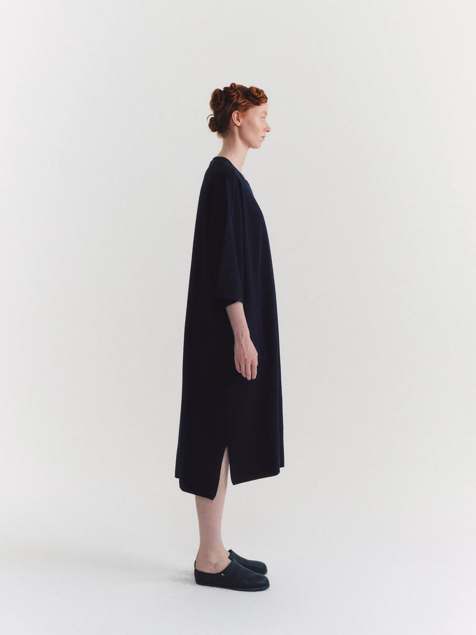 DRESS - SOFTY DOUBLE - NAVY sold by Casey Casey product image thumbnail 4