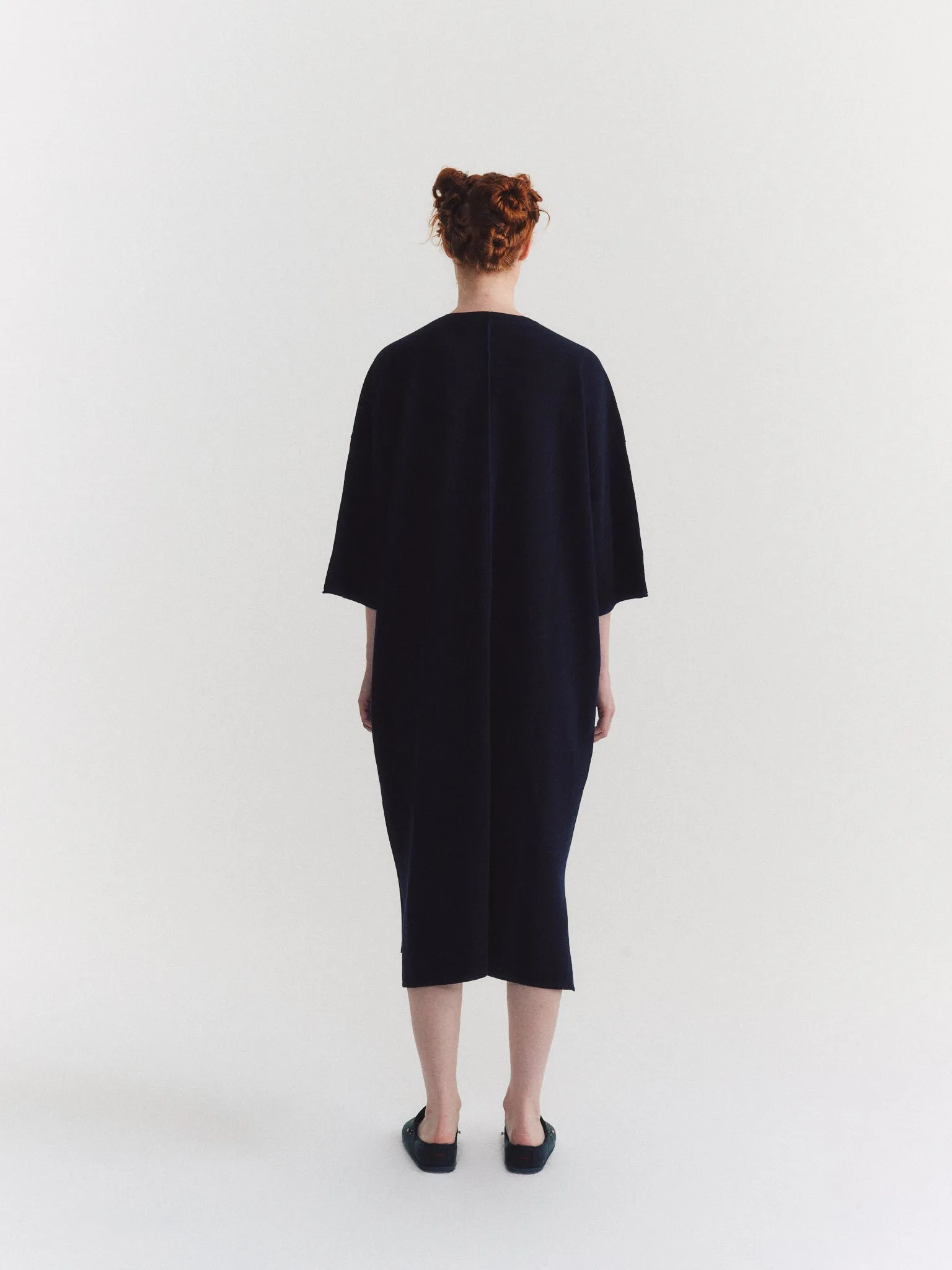 DRESS - SOFTY DOUBLE - NAVY sold by Casey Casey product image thumbnail 3