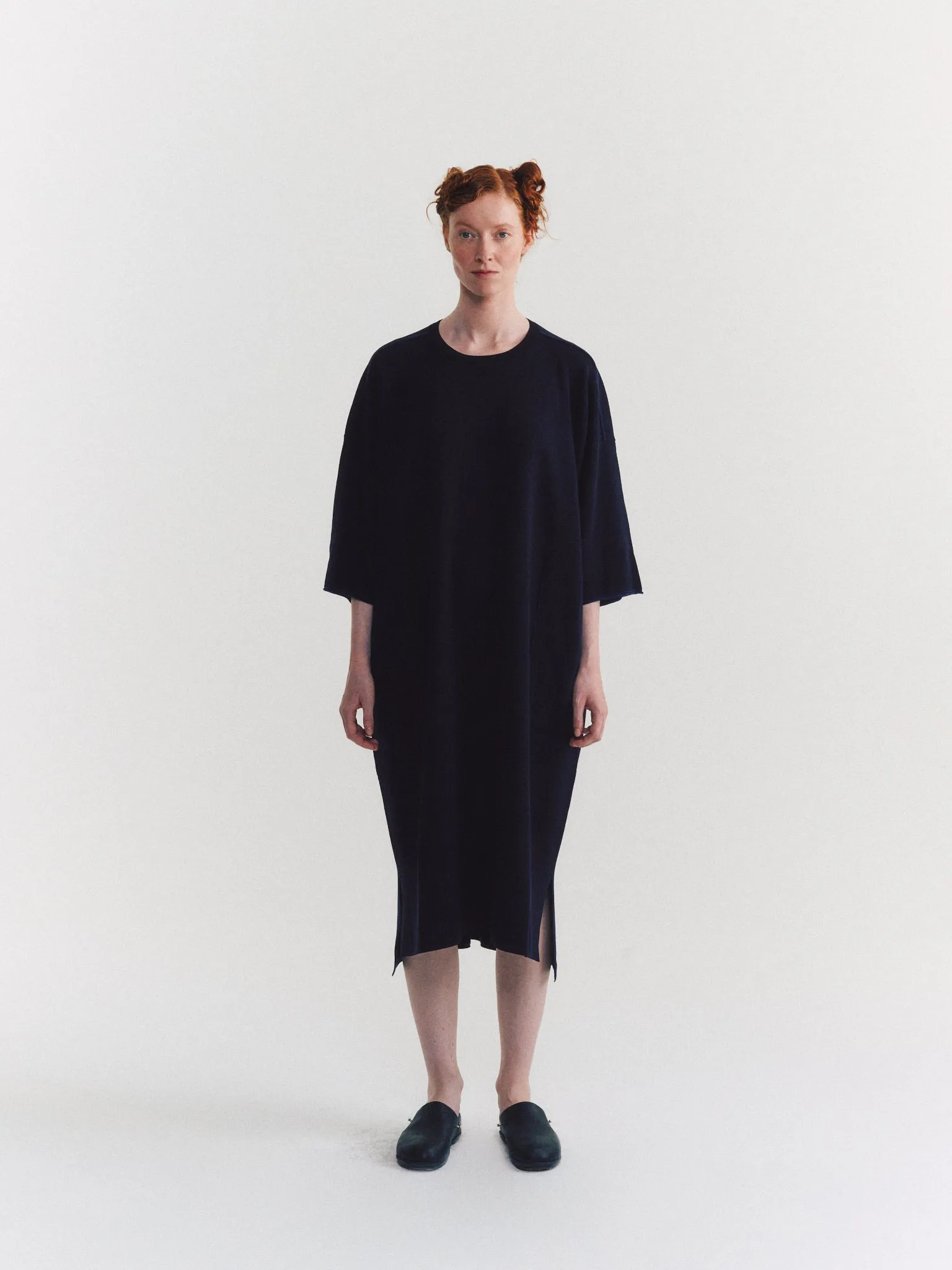 DRESS - SOFTY DOUBLE - NAVY sold by Casey Casey product image thumbnail 2