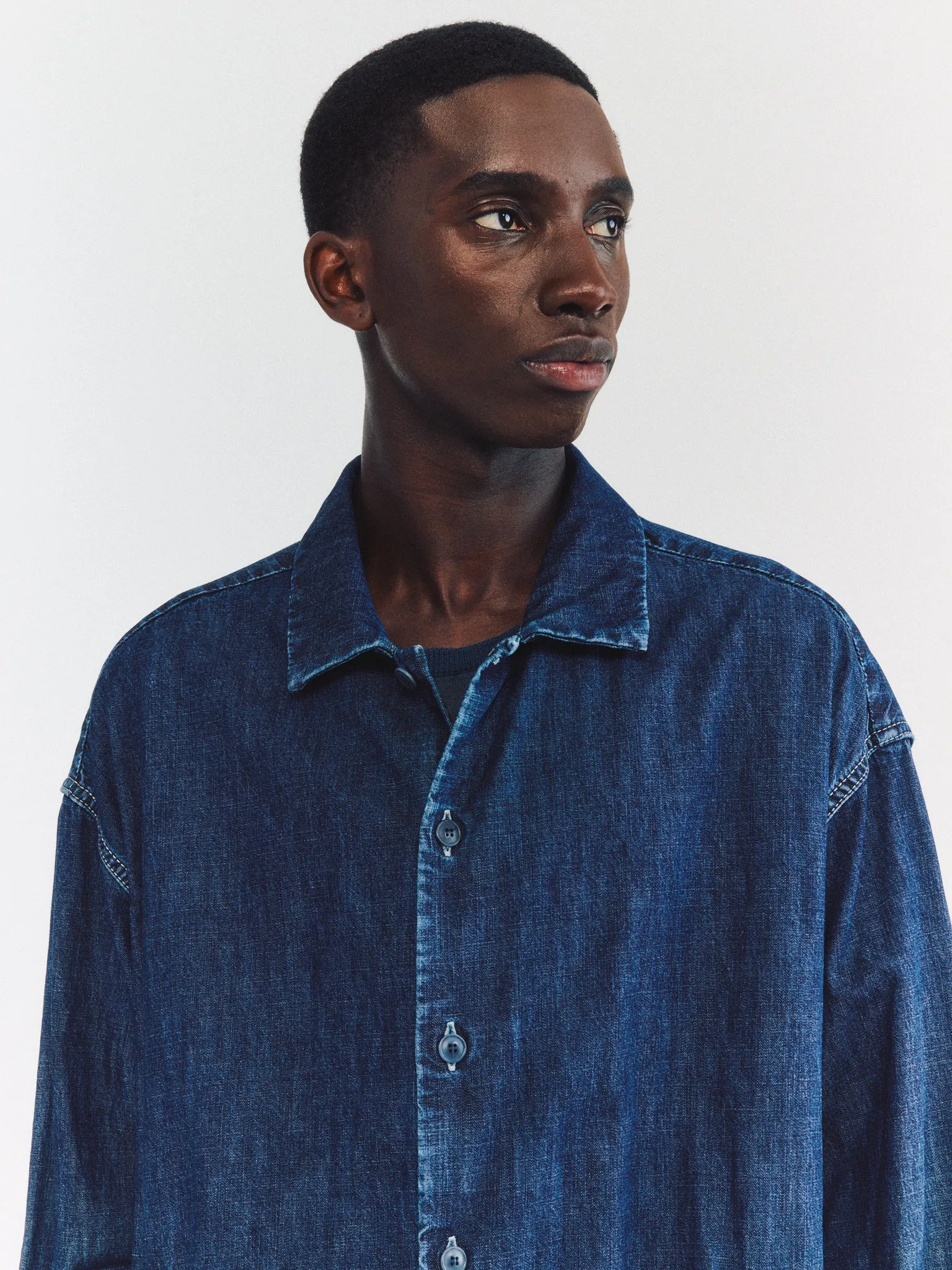 EUDES DENIM SHIRT - L DENIM - INDIGO sold by Casey Casey product image thumbnail 5