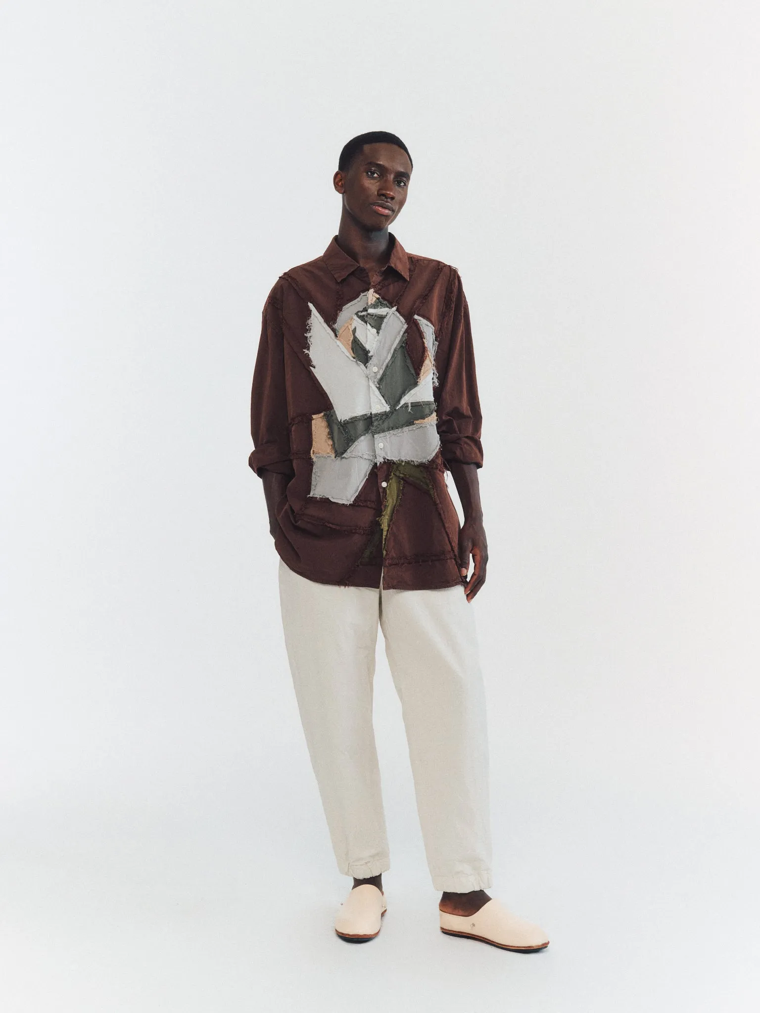 HAMNET FLOWER SHIRT - PAPER COT - BROWN sold by Casey Casey product image thumbnail 2