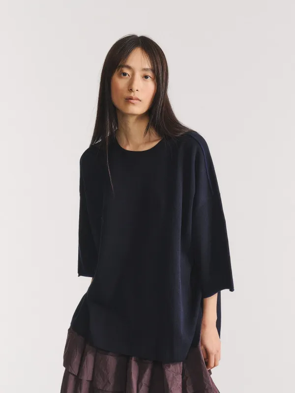 T-SHIRT - SOFTY DOUBLE - NAVY made by Casey Casey