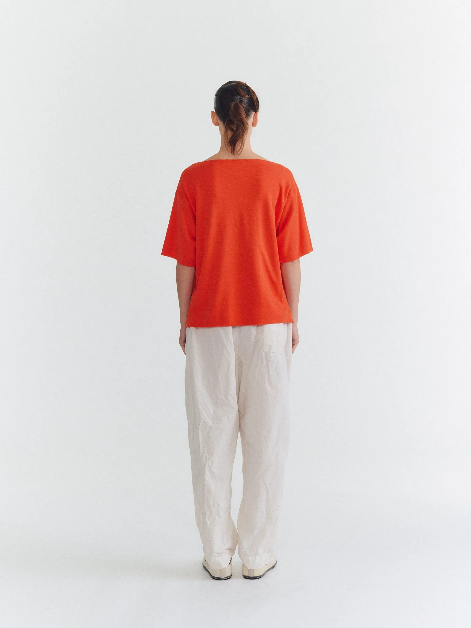 ISA FINE KNIT TOP - JERSEY CREPE - SHOCK sold by Casey Casey product image thumbnail 3