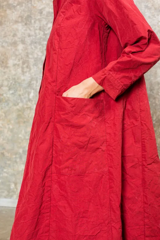 MOPED DRESS - TOUGH COT - RUST made by Casey Casey