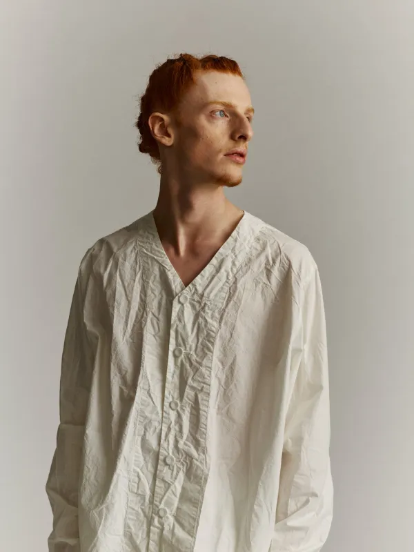 PYJAMA HAUT 1 - PAPER - WHITE made by Casey Casey