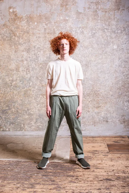 VERGER REVERSIBLE PANT - PAPER COT - LICHEN SAGE made by Casey Casey