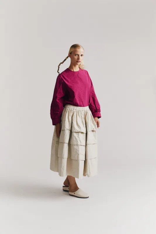 HORIZON SKIRT - TOUGH COT - CONRETE made by Casey Casey