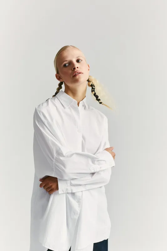 ATOMLESS LESS SHIRT - COT - WHITE made by Casey Casey