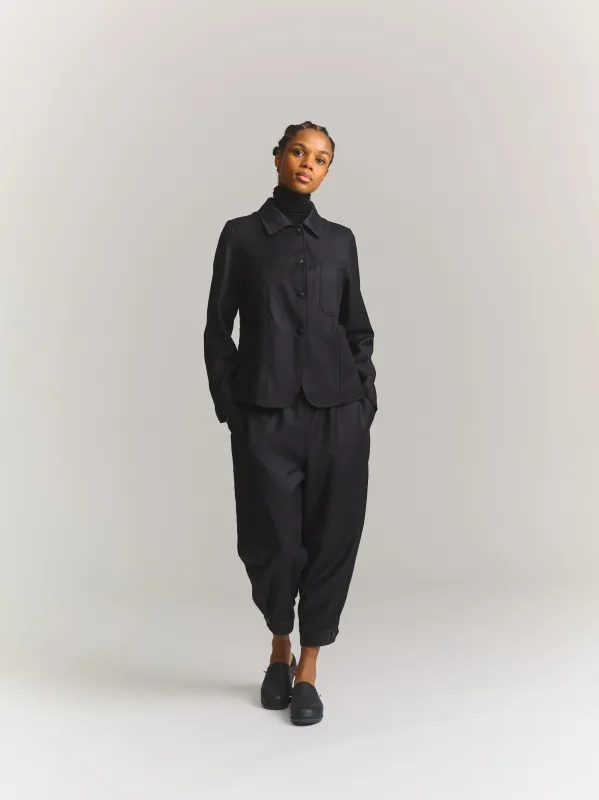 CHASSE PANT - FLANEL - NAVY made by Casey Casey