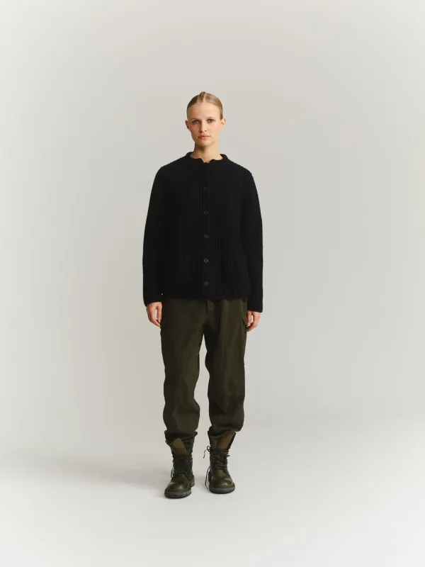 CARDIGAN - LAMO - BLACK made by Casey Casey