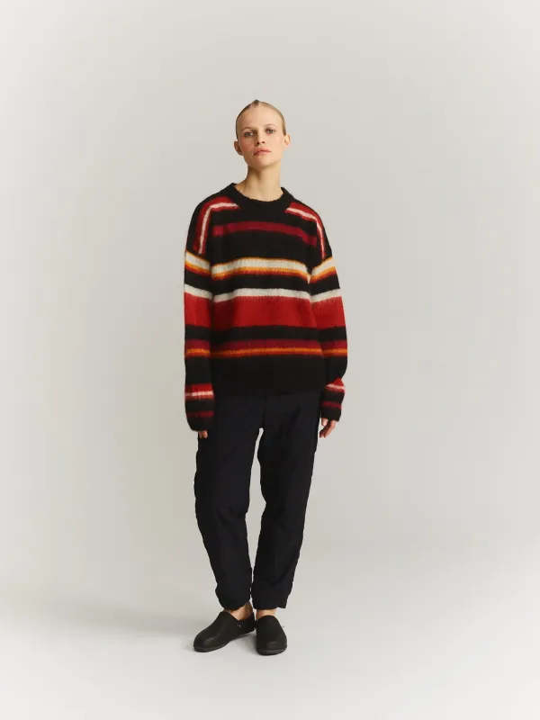 STRIPE MOHSIL JUMPER - MOSIL - RED made by Casey Casey