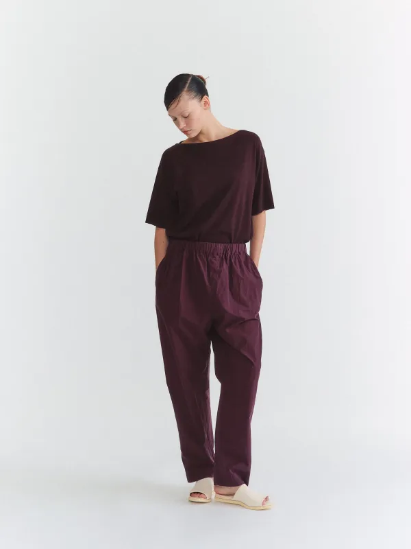 SIMPLE PANT - H COT - AUBURN sold by Casey Casey