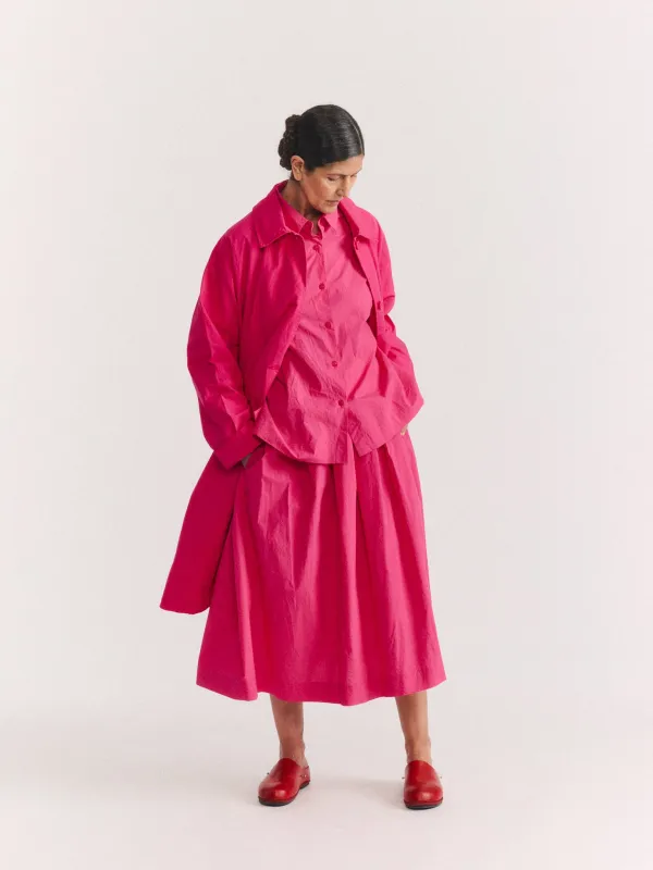 SIMPLE RIDEAUX SKIRT - L COT - SHOCK made by Casey Casey