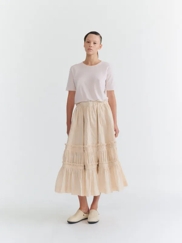 GATO SKIRT - L PAPER UNFINISHED - NATURAL made by Casey Casey