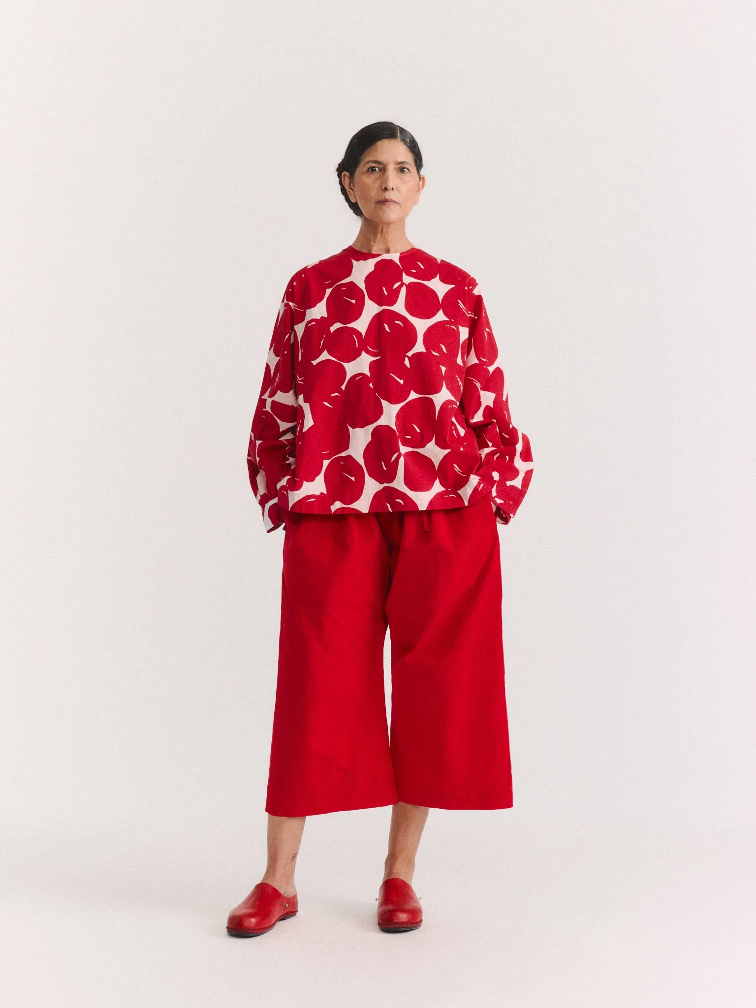 BIGGY TOP - COT POP PRINT - RED PRINT sold by Casey Casey product image thumbnail 2