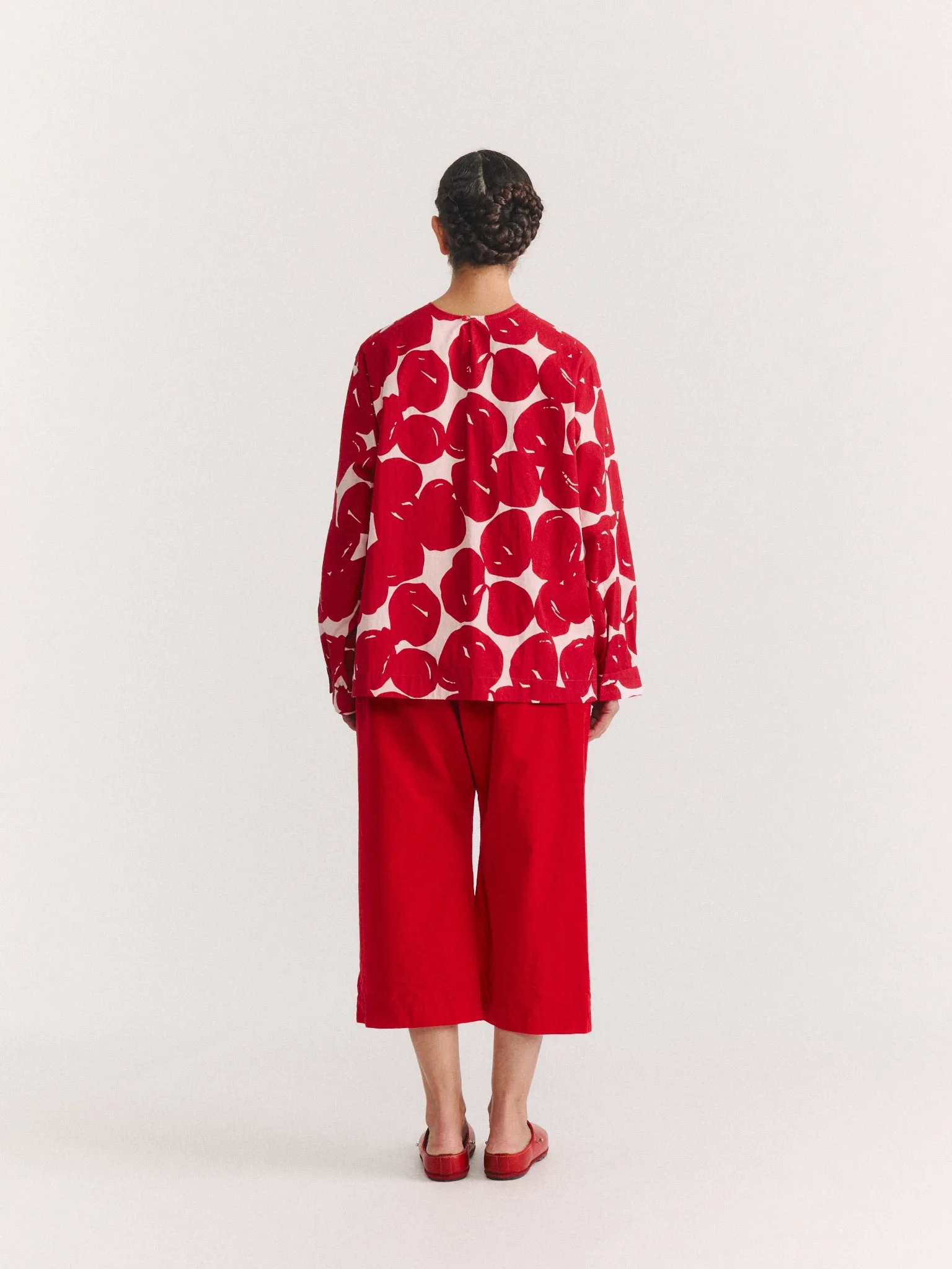 BIGGY TOP - COT POP PRINT - RED PRINT sold by Casey Casey product image thumbnail 4