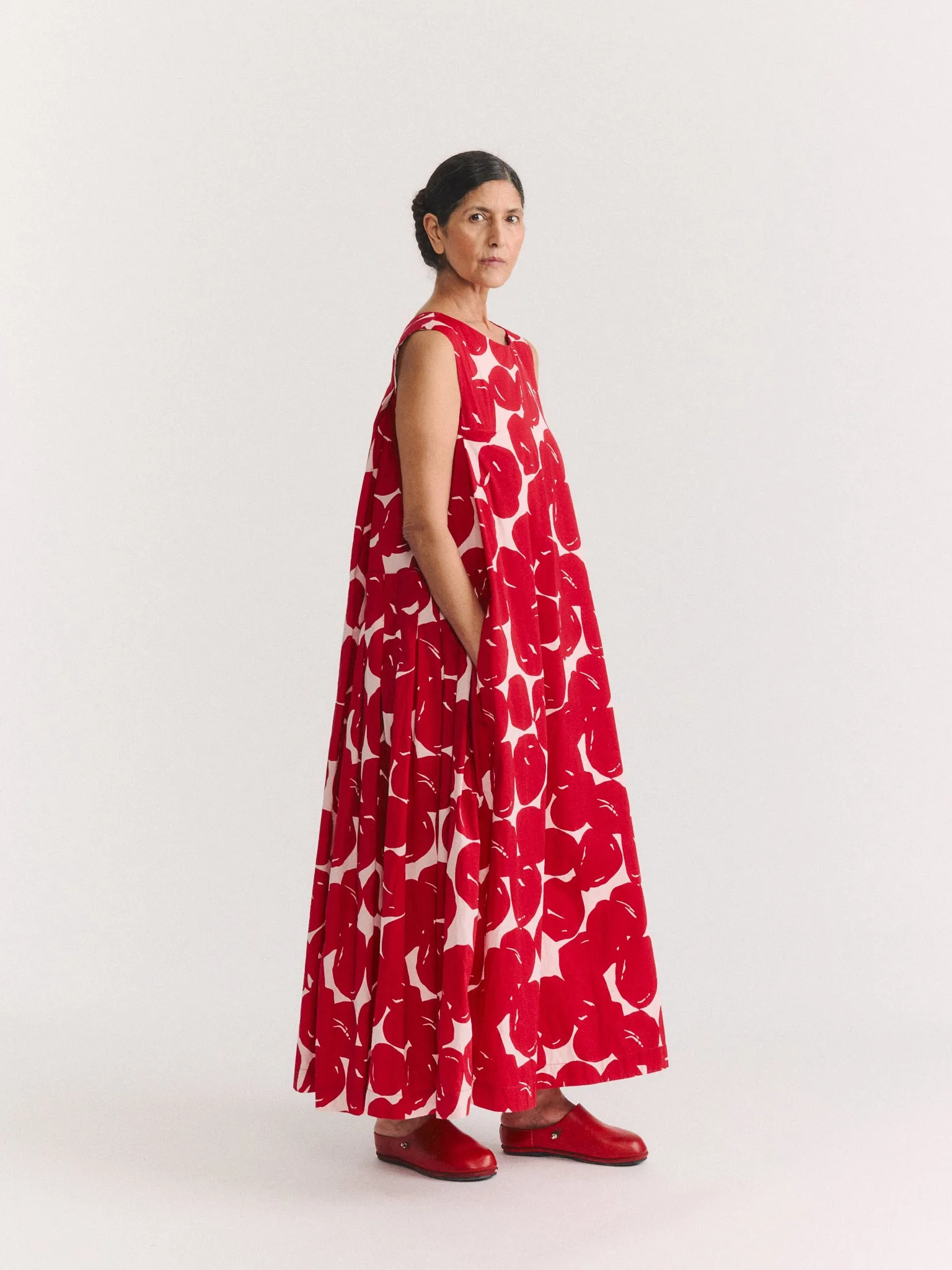VANNES DRESS - COT POP PRINT - RED PRINT sold by Casey Casey product image thumbnail 2