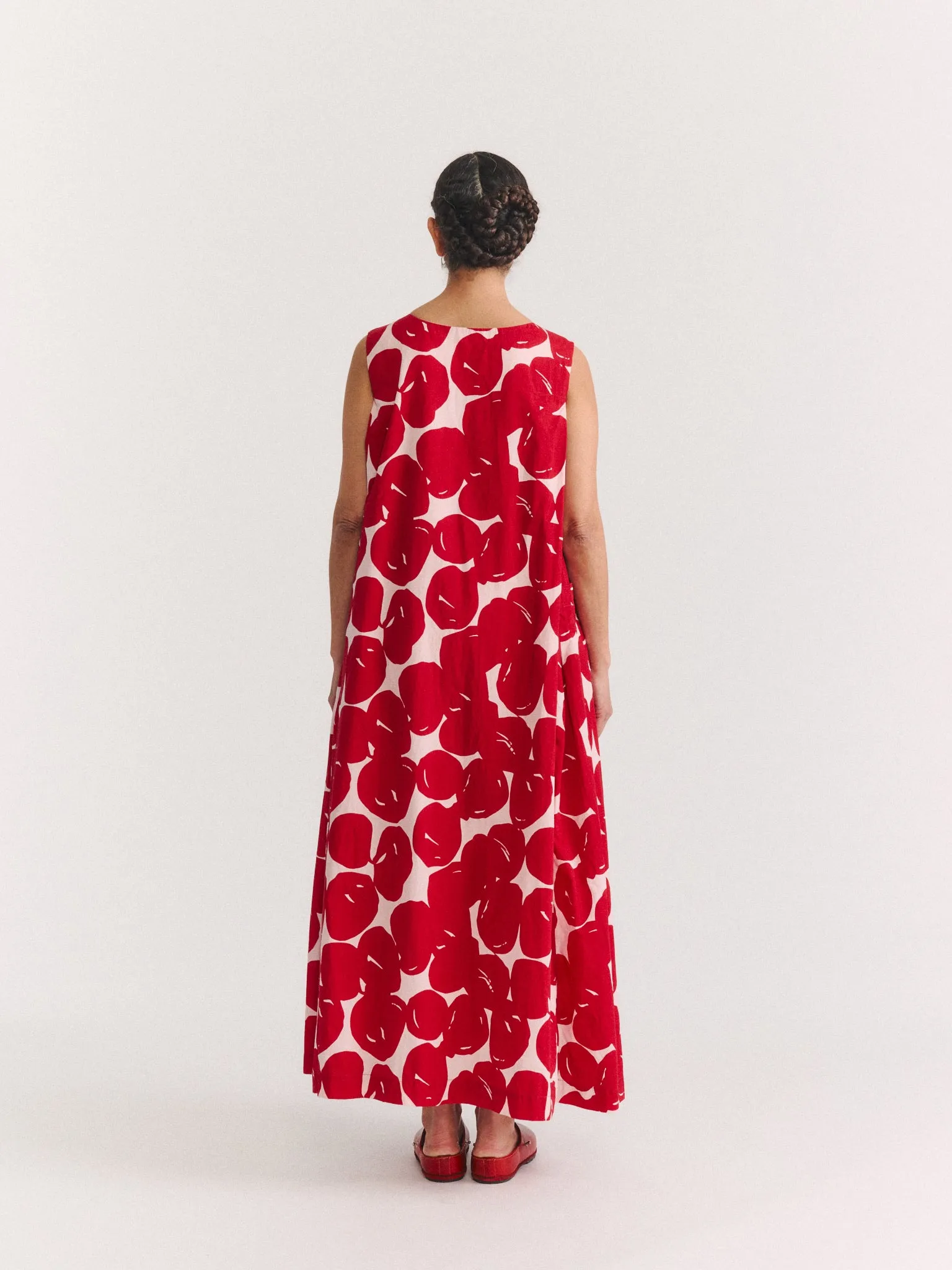 VANNES DRESS - COT POP PRINT - RED PRINT sold by Casey Casey product image thumbnail 4