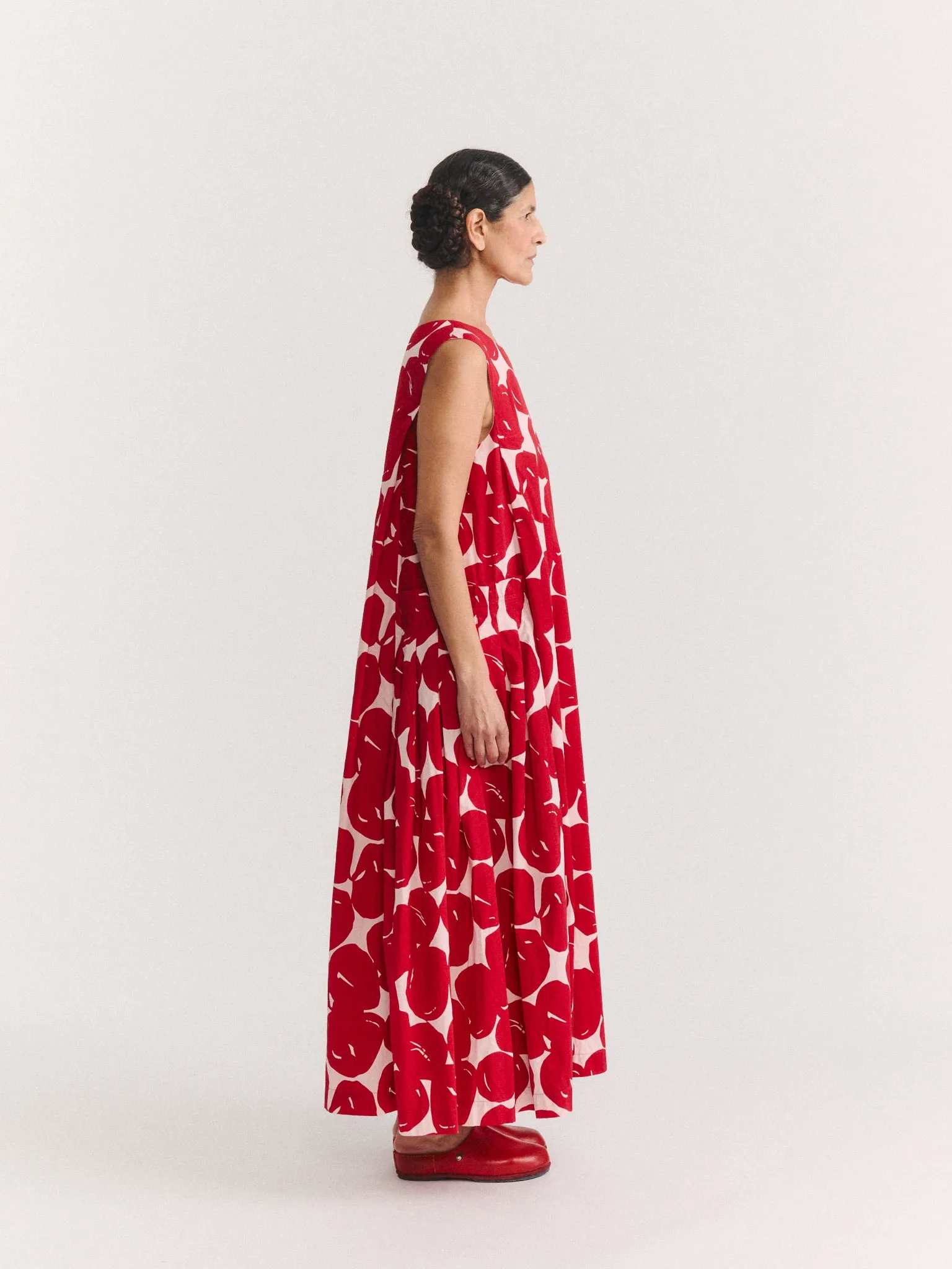VANNES DRESS - COT POP PRINT - RED PRINT sold by Casey Casey product image thumbnail 3