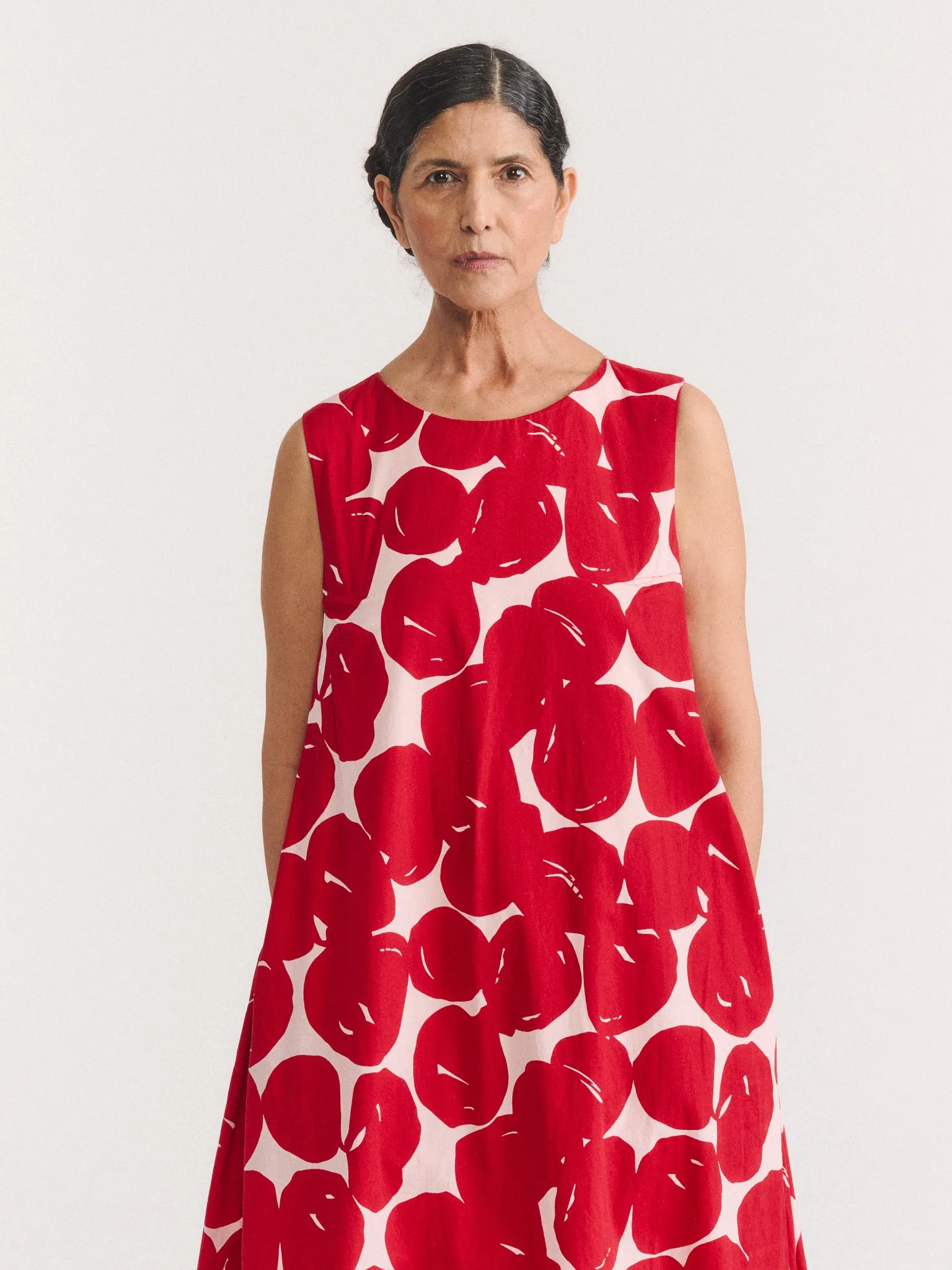 VANNES DRESS - COT POP PRINT - RED PRINT sold by Casey Casey product image thumbnail 5
