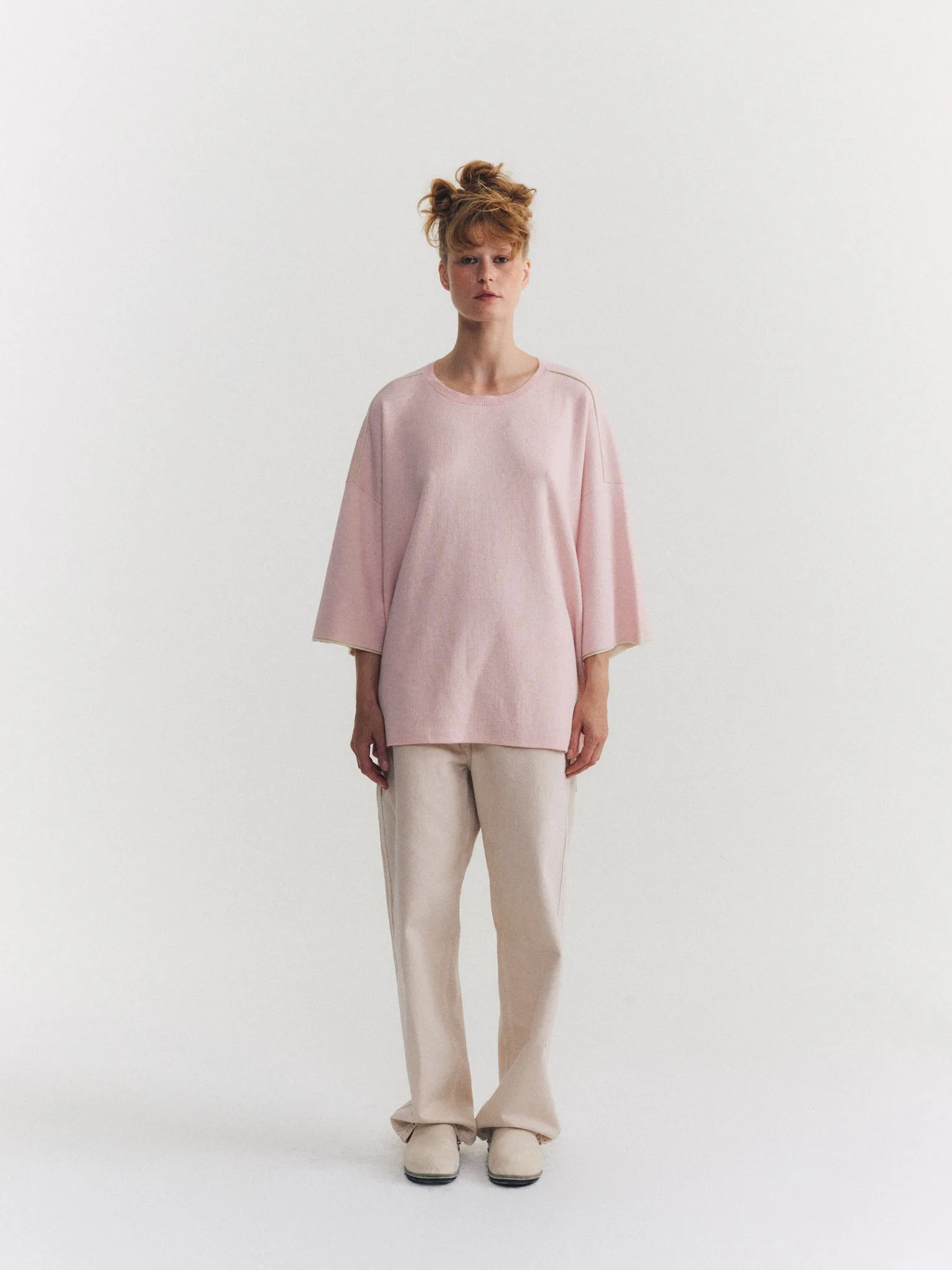 T-SHIRT - SOFTY DOUBLE - PINK sold by Casey Casey product image thumbnail 3