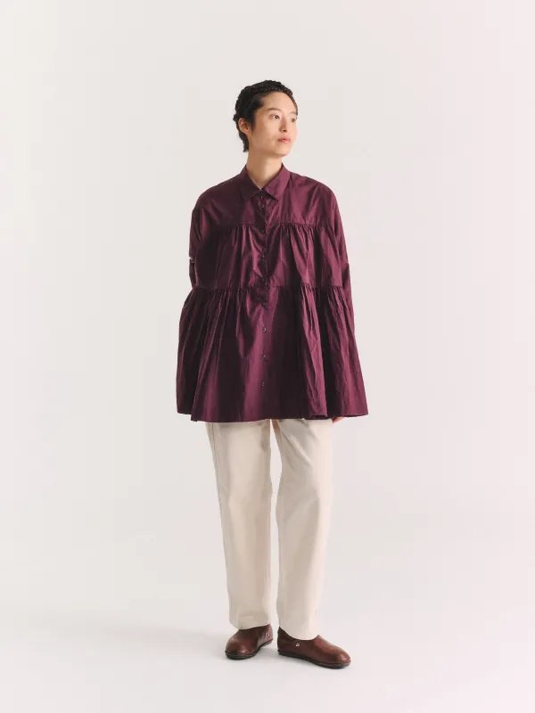 NEW SQUARE SHIRT - H COT - AUBURN made by Casey Casey