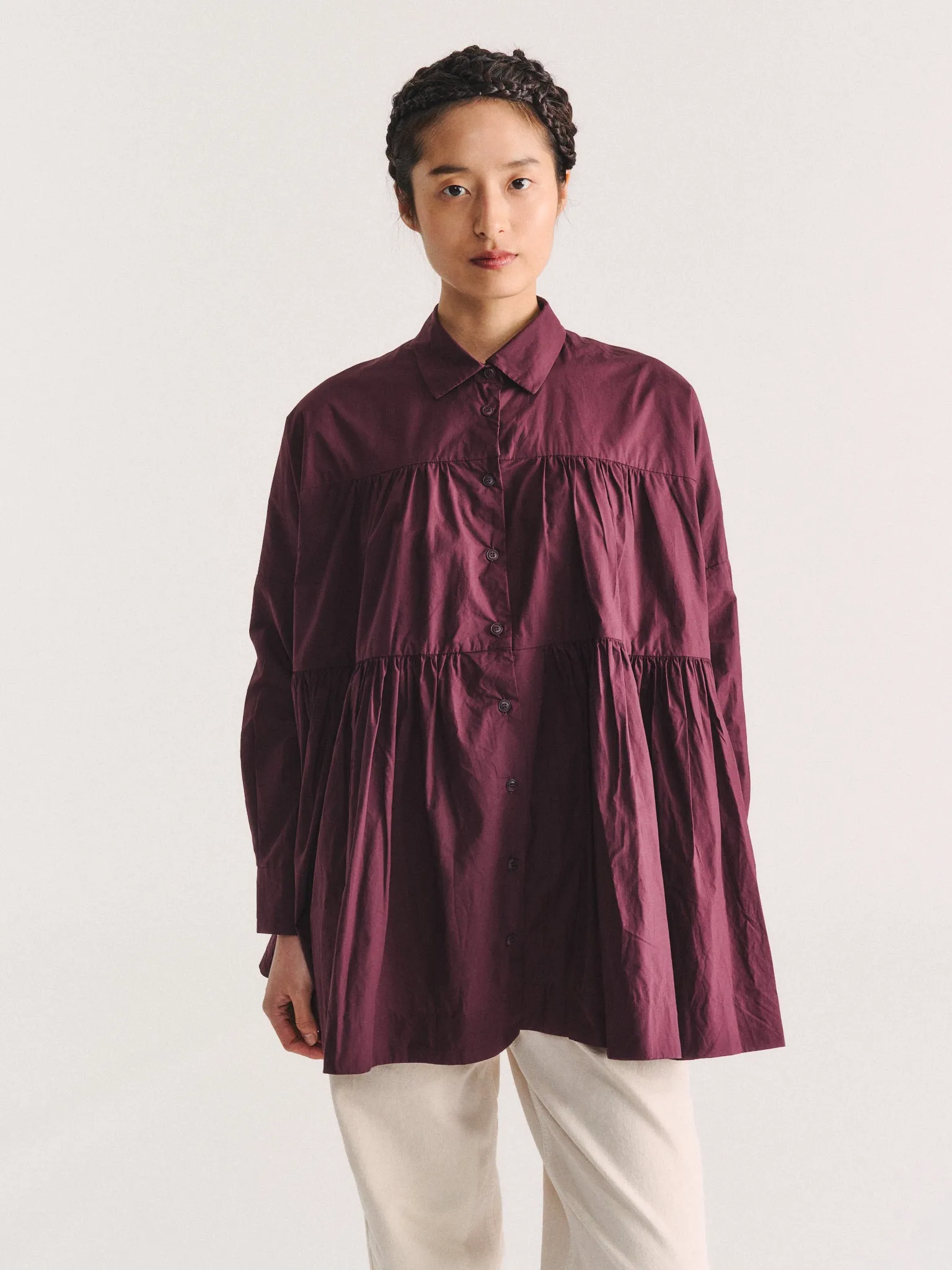 NEW SQUARE SHIRT - H COT - AUBURN sold by Casey Casey product image thumbnail 5